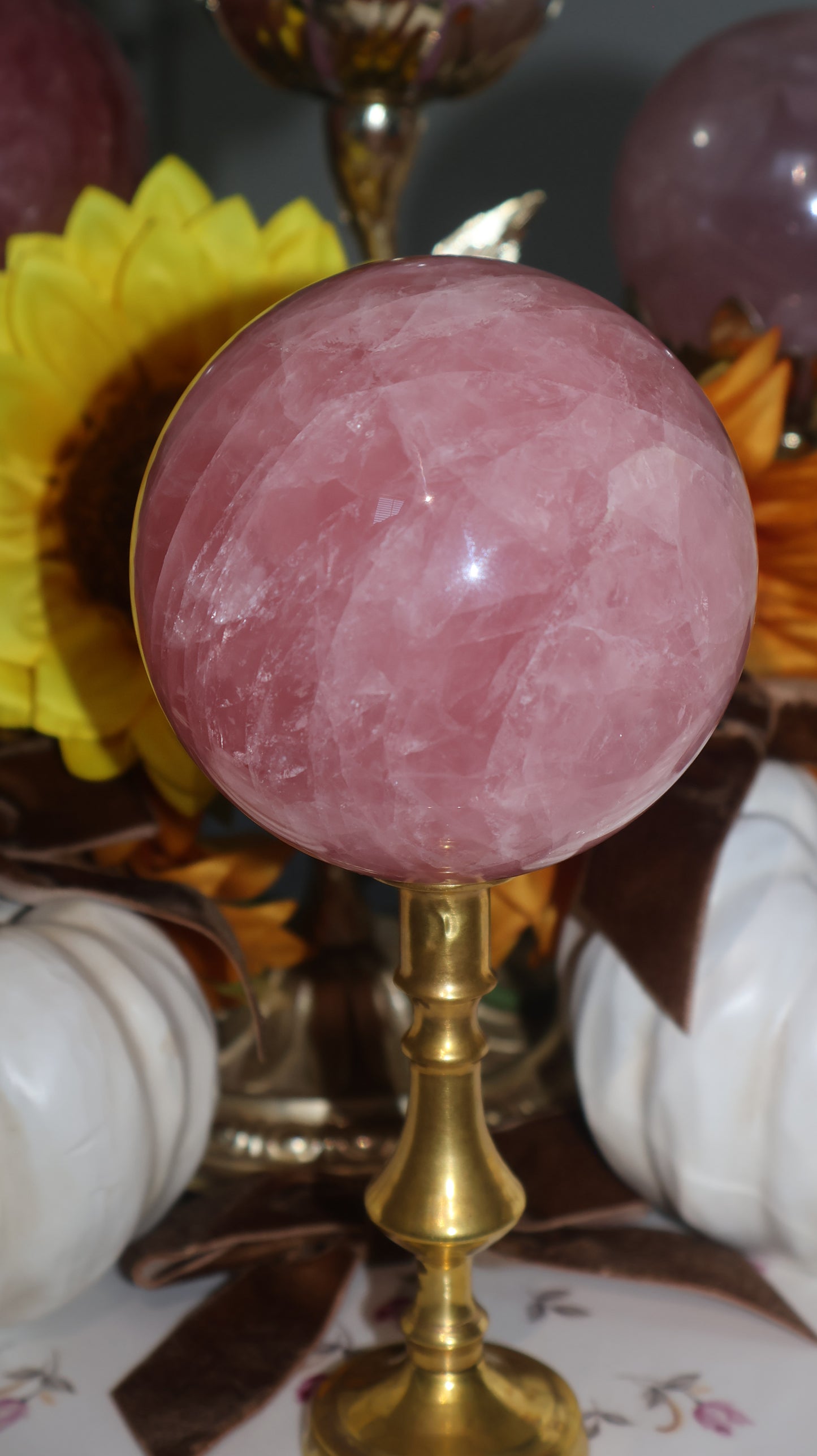 Watermelon Shimmering Glitter Filled Star Rose Quartz ✨