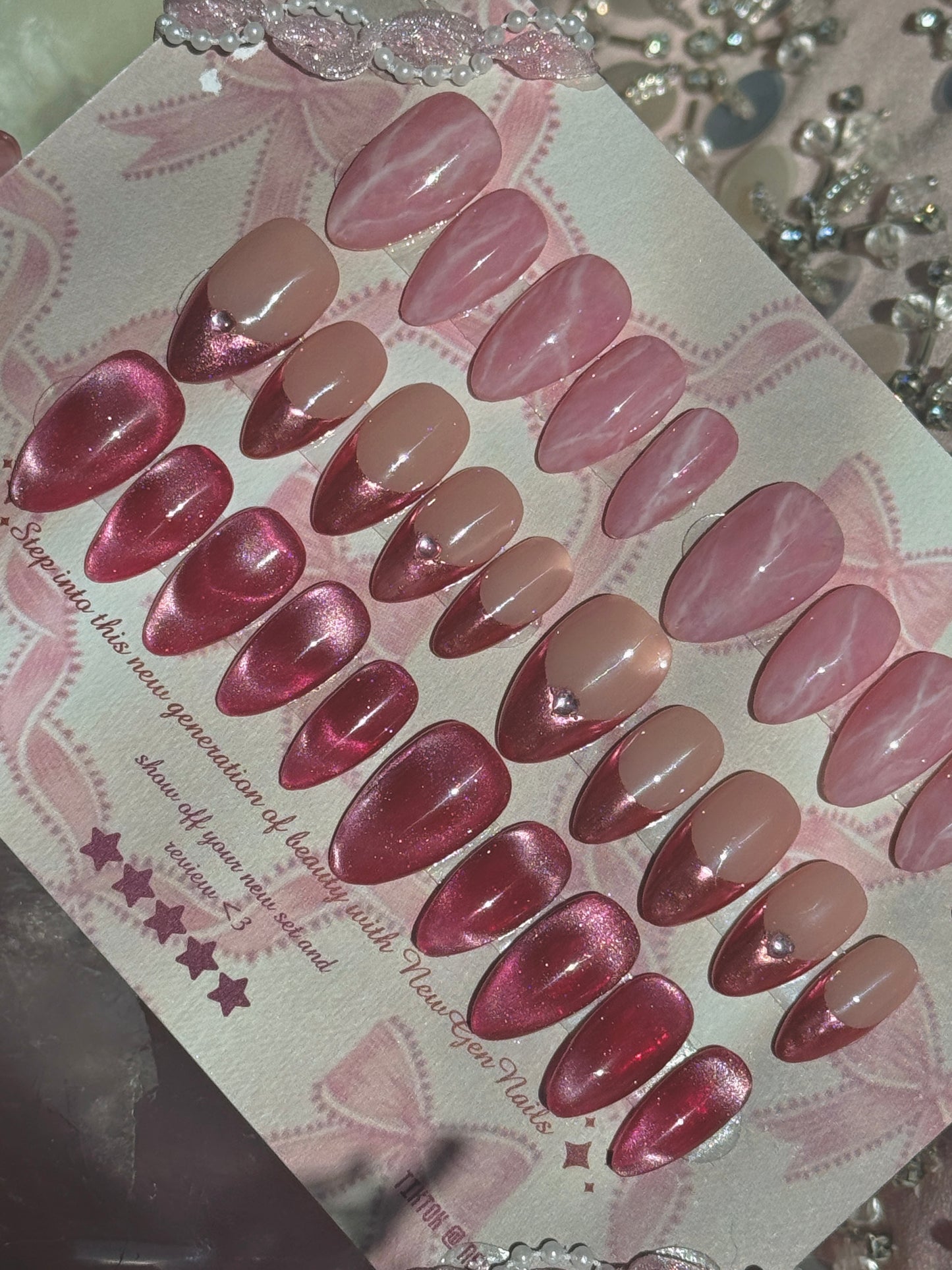 Velvet Rose Press On Nail Trio Bundle -Valentines Day Edition💗🎀