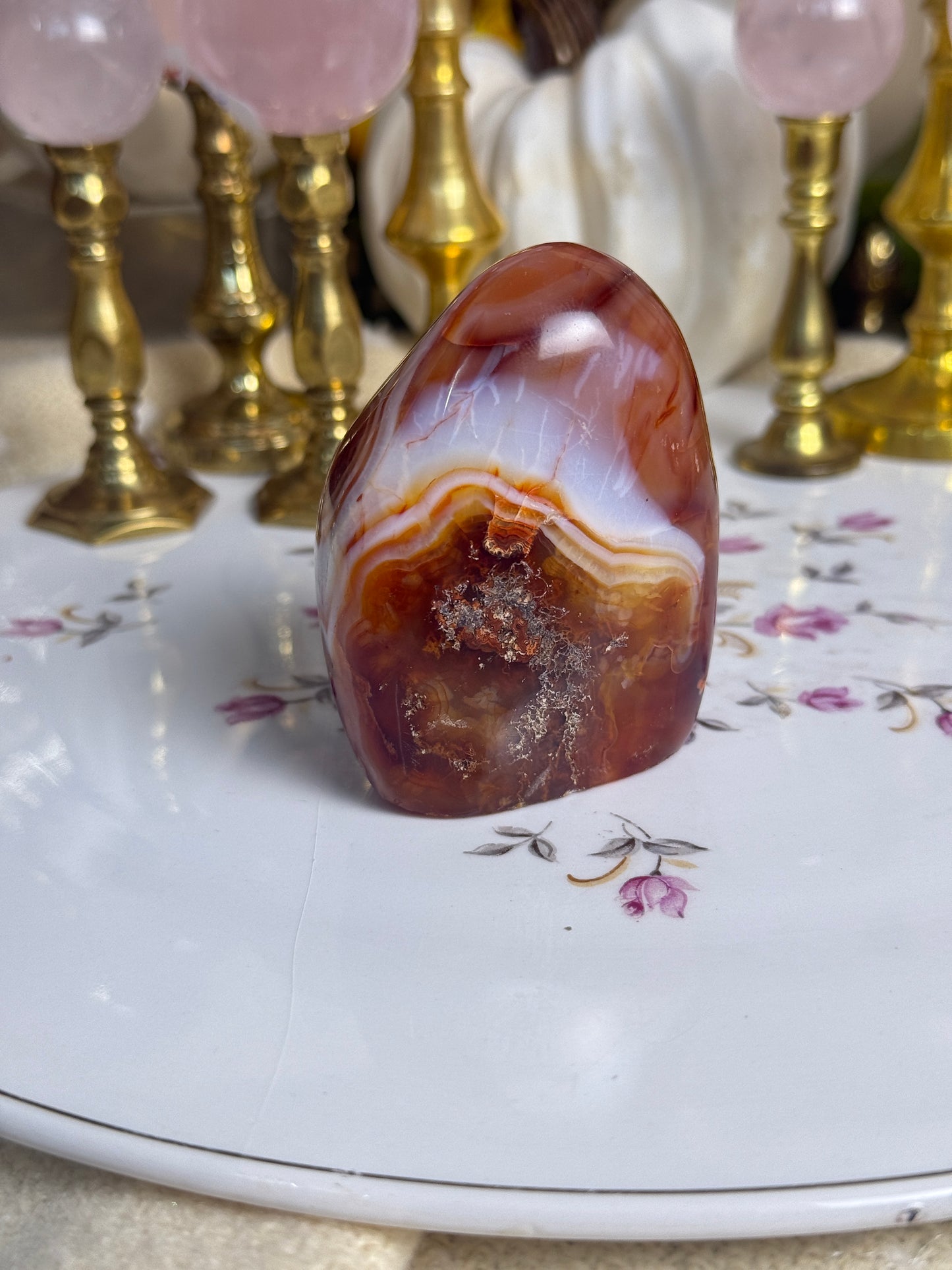 'Happy Face' Funky Carnelian Freeform