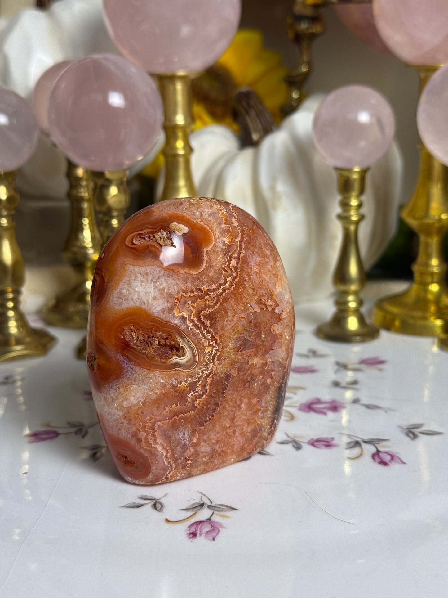 Groovy Pumpkin Pie Carnelian Freeform
