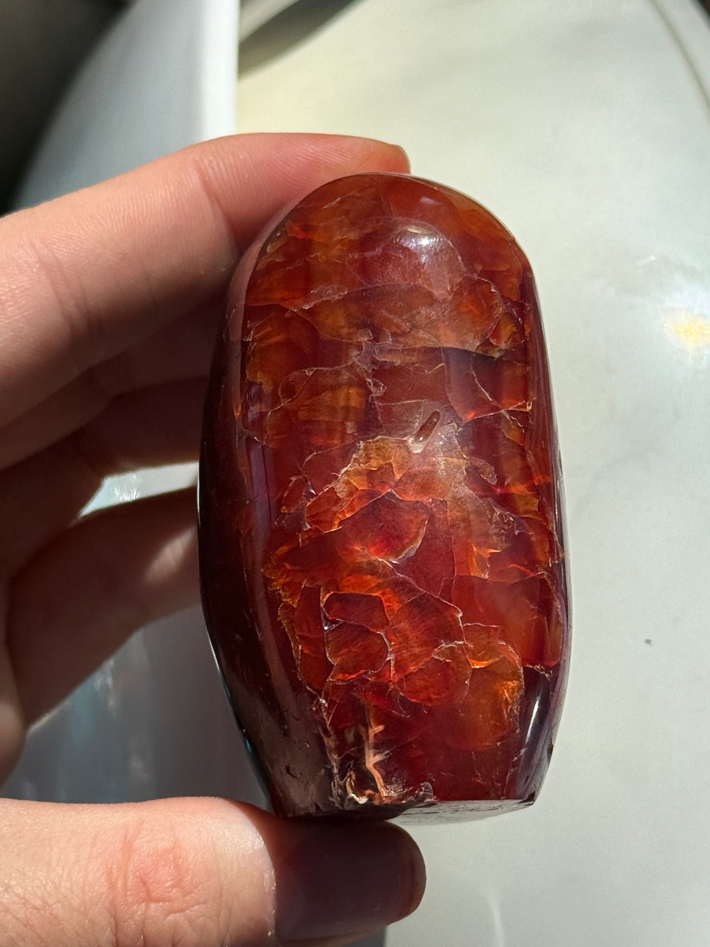 Funky One of a Kind Chocolate Carnelian Freeform