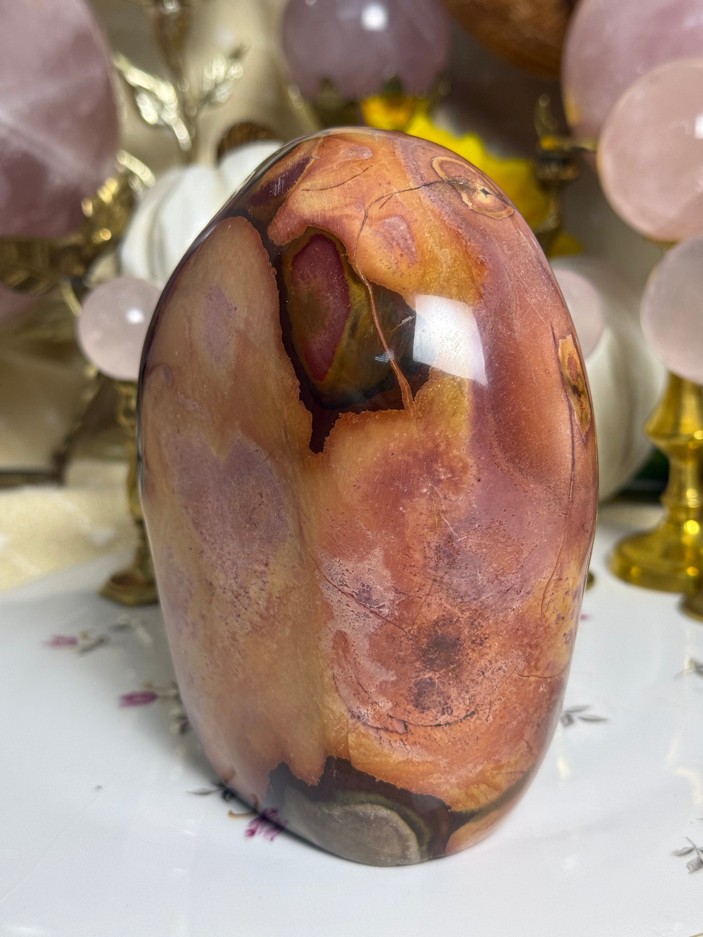 One of a Kind ‘Heart’ Polychrome Jasper