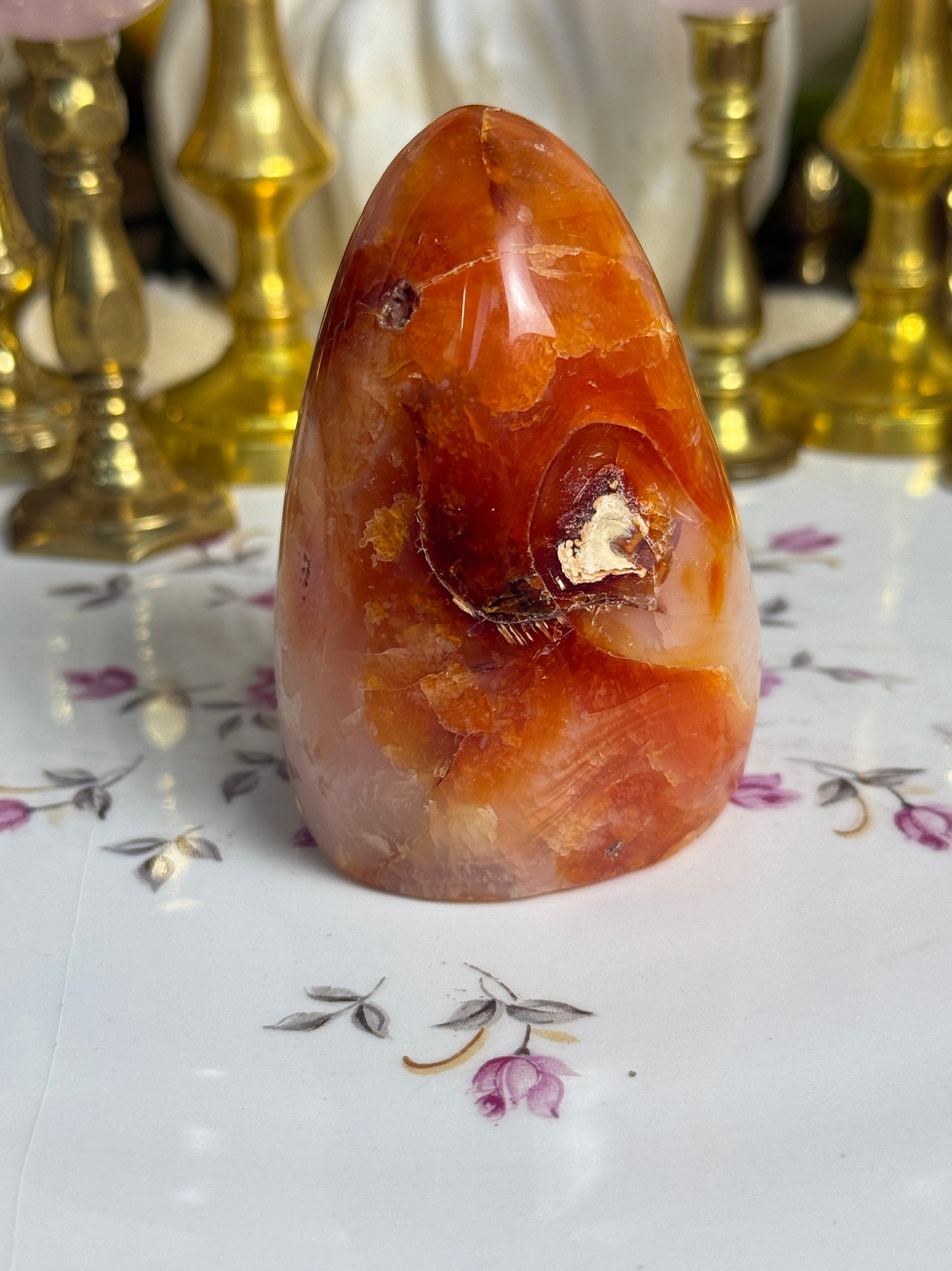 Pumpkin Slush Carnelian Freeform