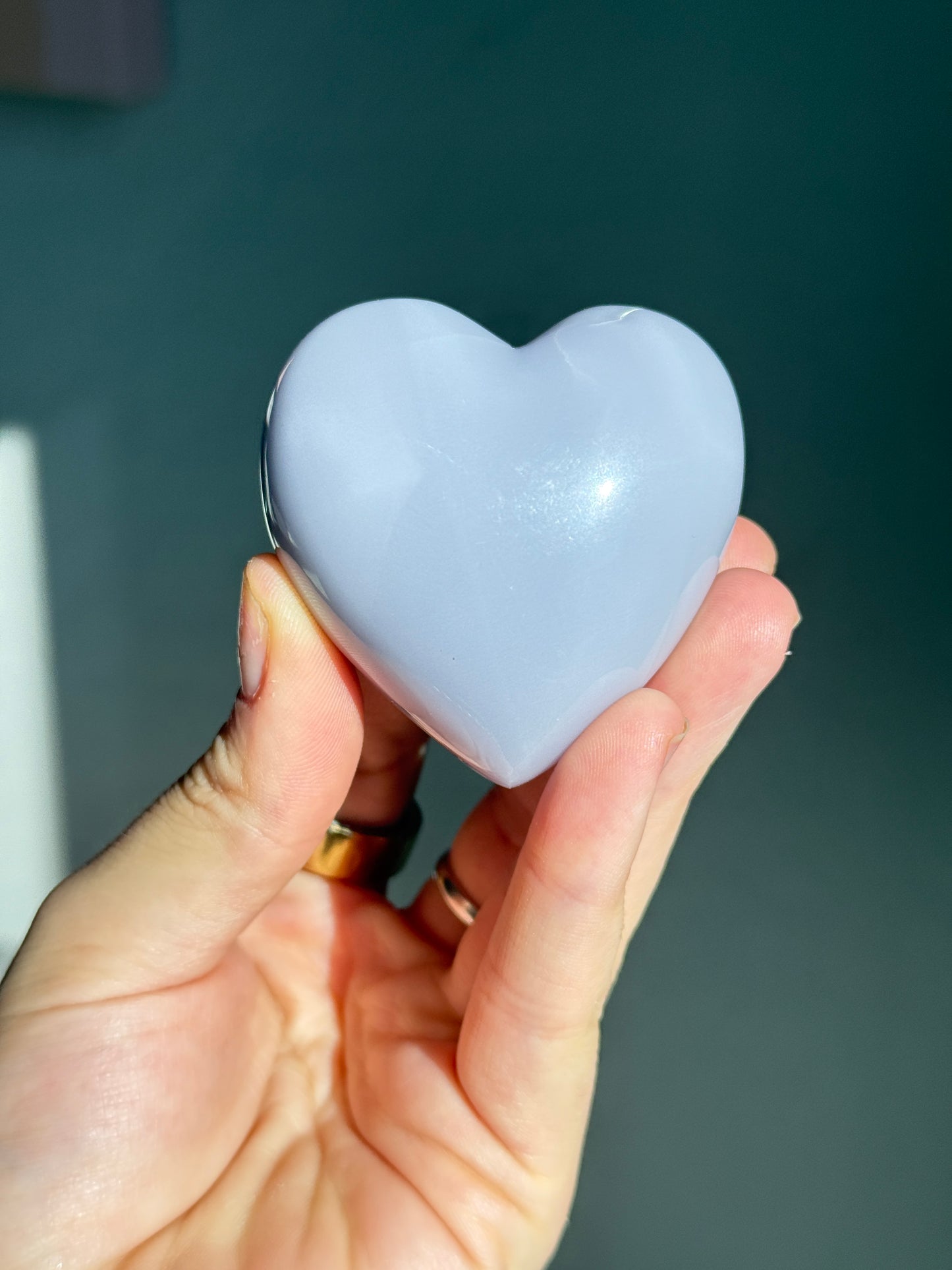 Lavender Fluorite Heart