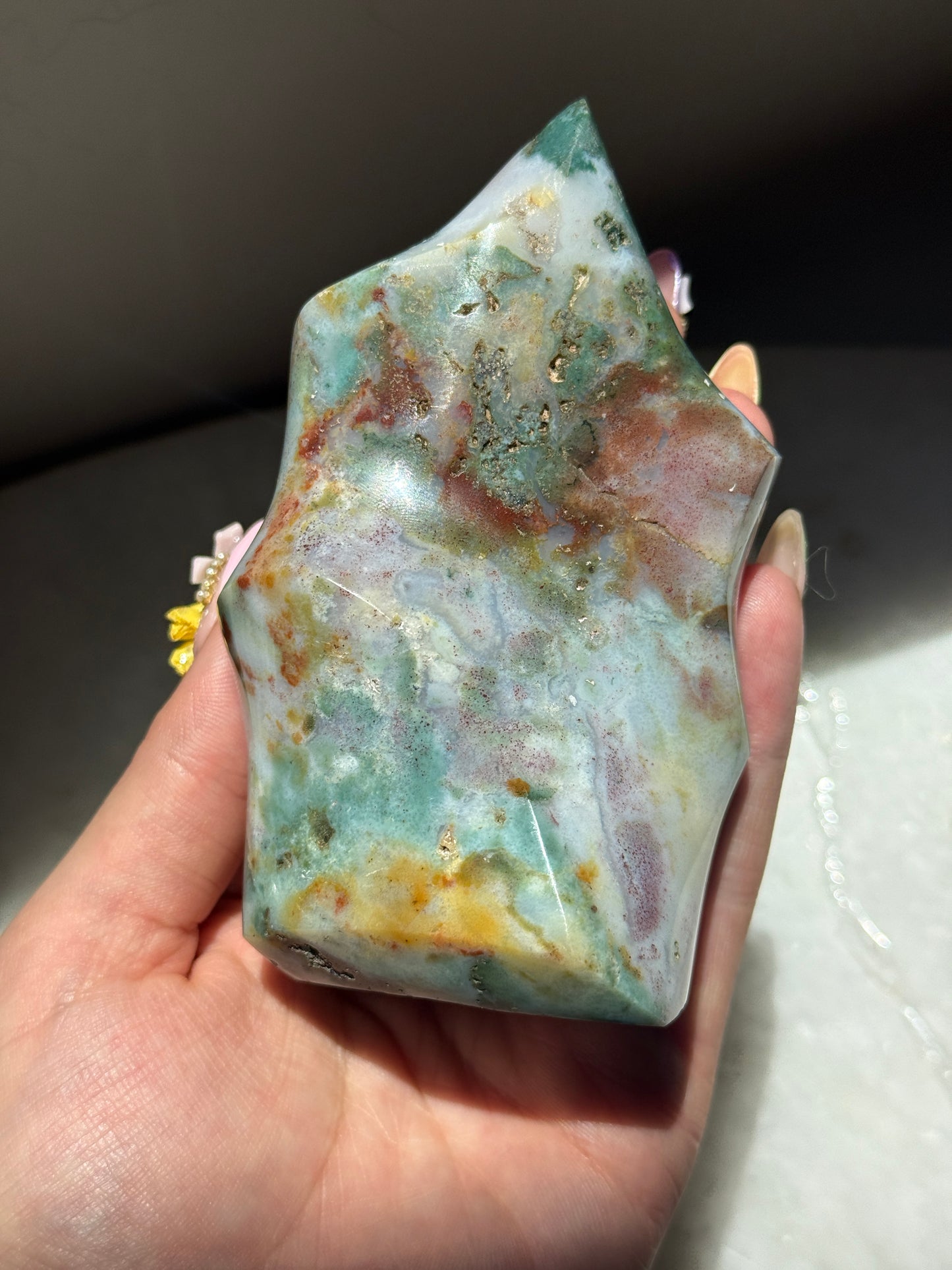 Rainbow Sea Jasper Flame