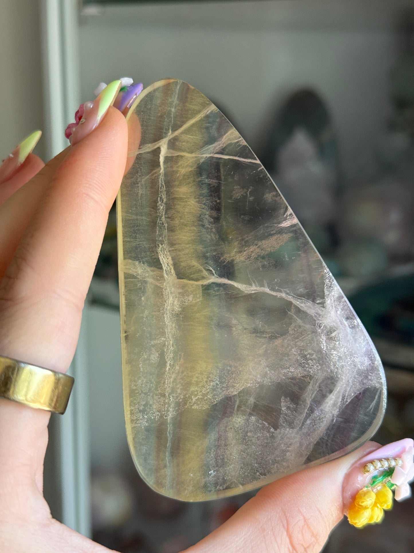 Polished Fluorite Slab C