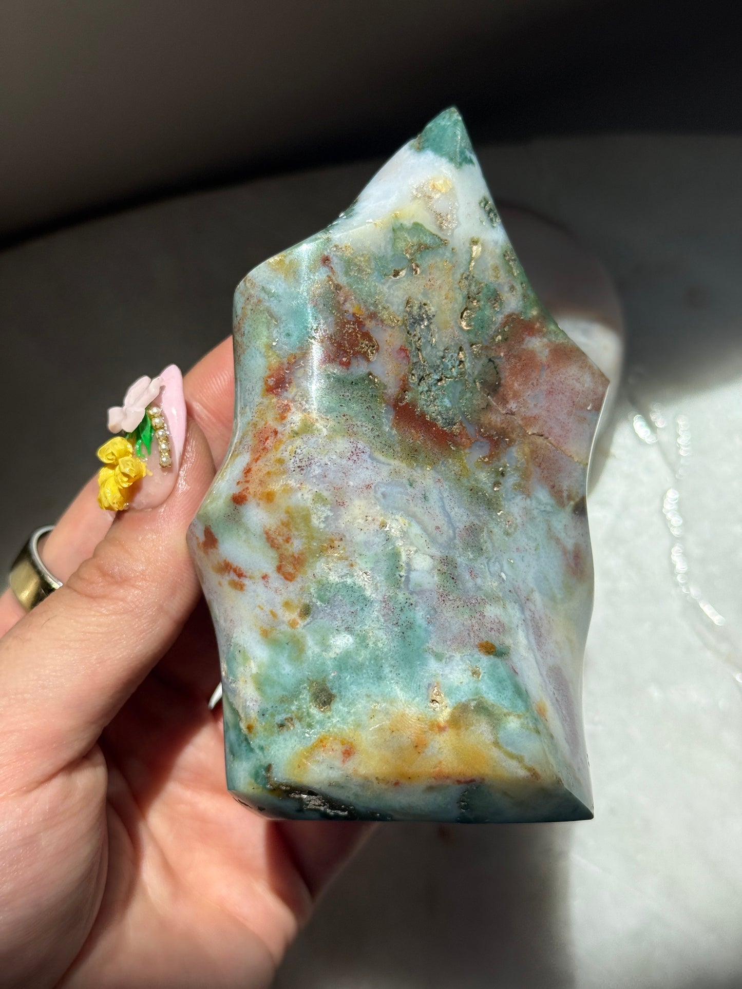 Rainbow Sea Jasper Flame