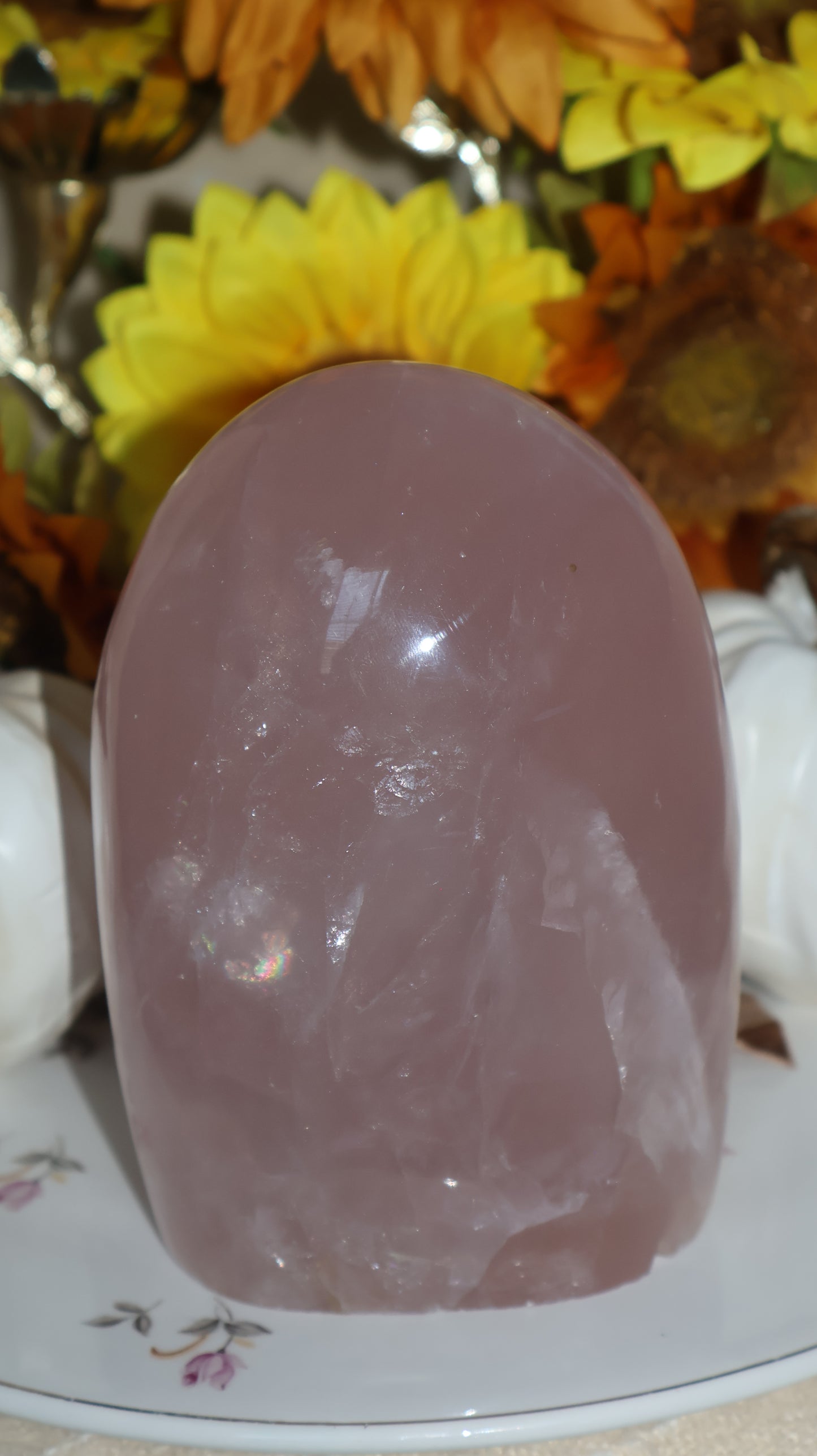 Glittering Baby Pink Rose Quartz Freeform