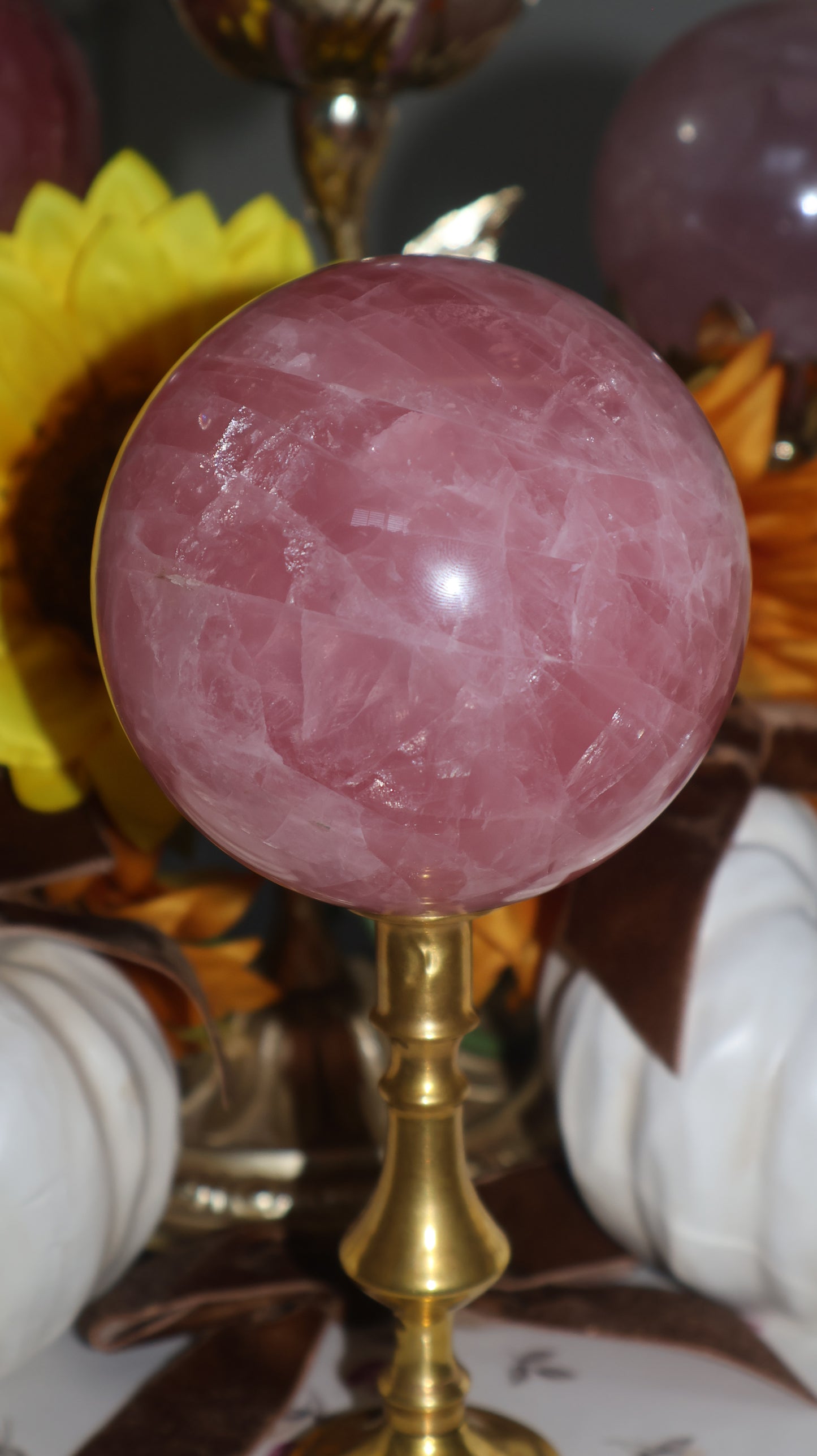 Watermelon Shimmering Glitter Filled Star Rose Quartz ✨