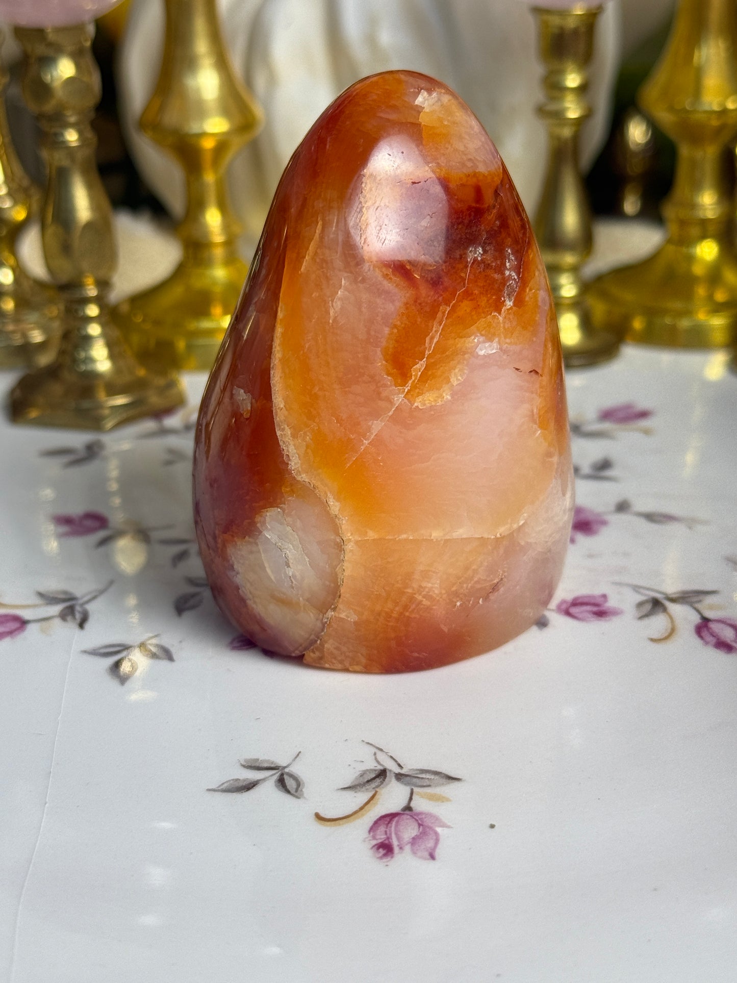 Pumpkin Slush Carnelian Freeform