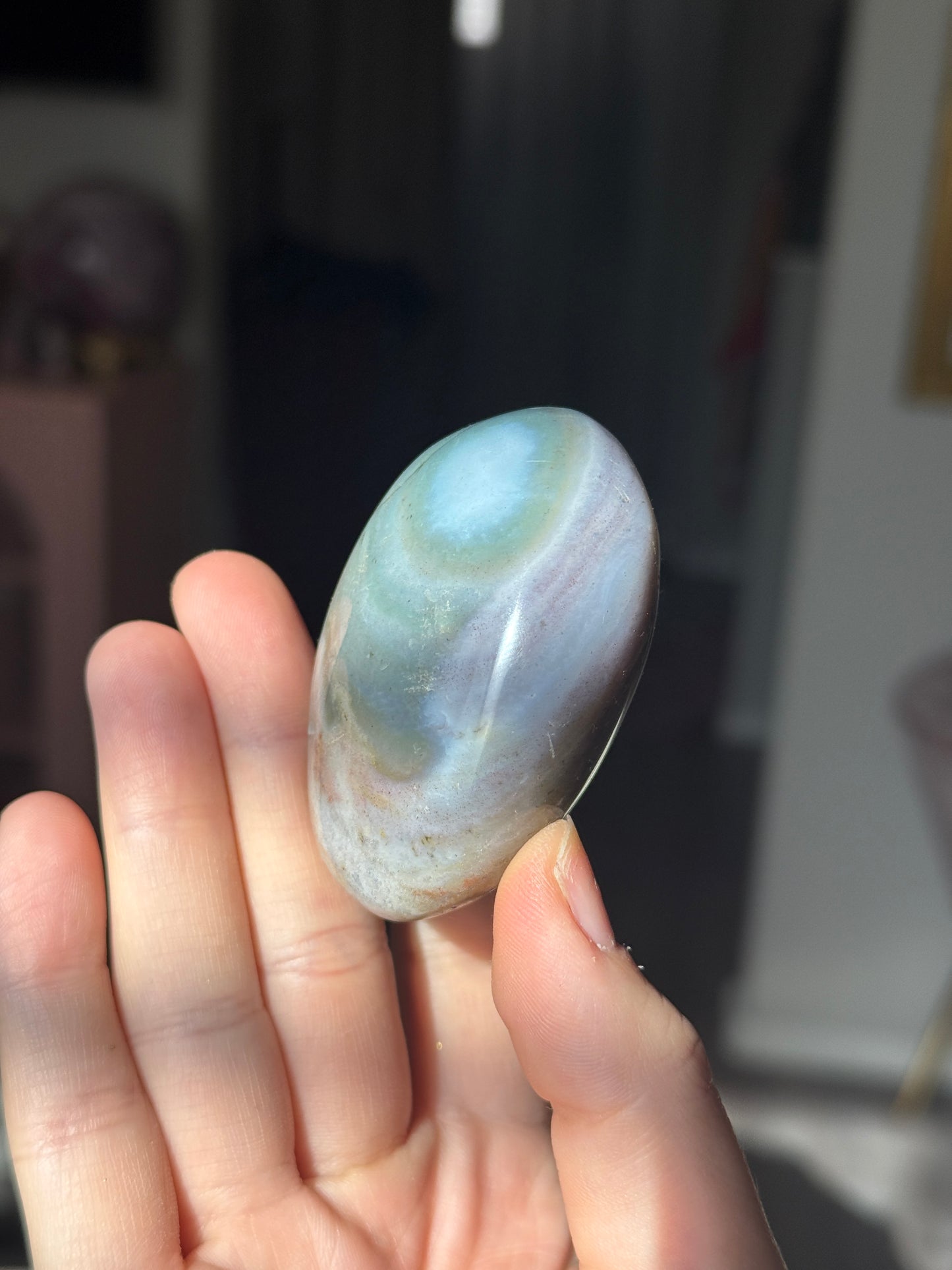 Rainbow Jasper  Pastel Palmstone