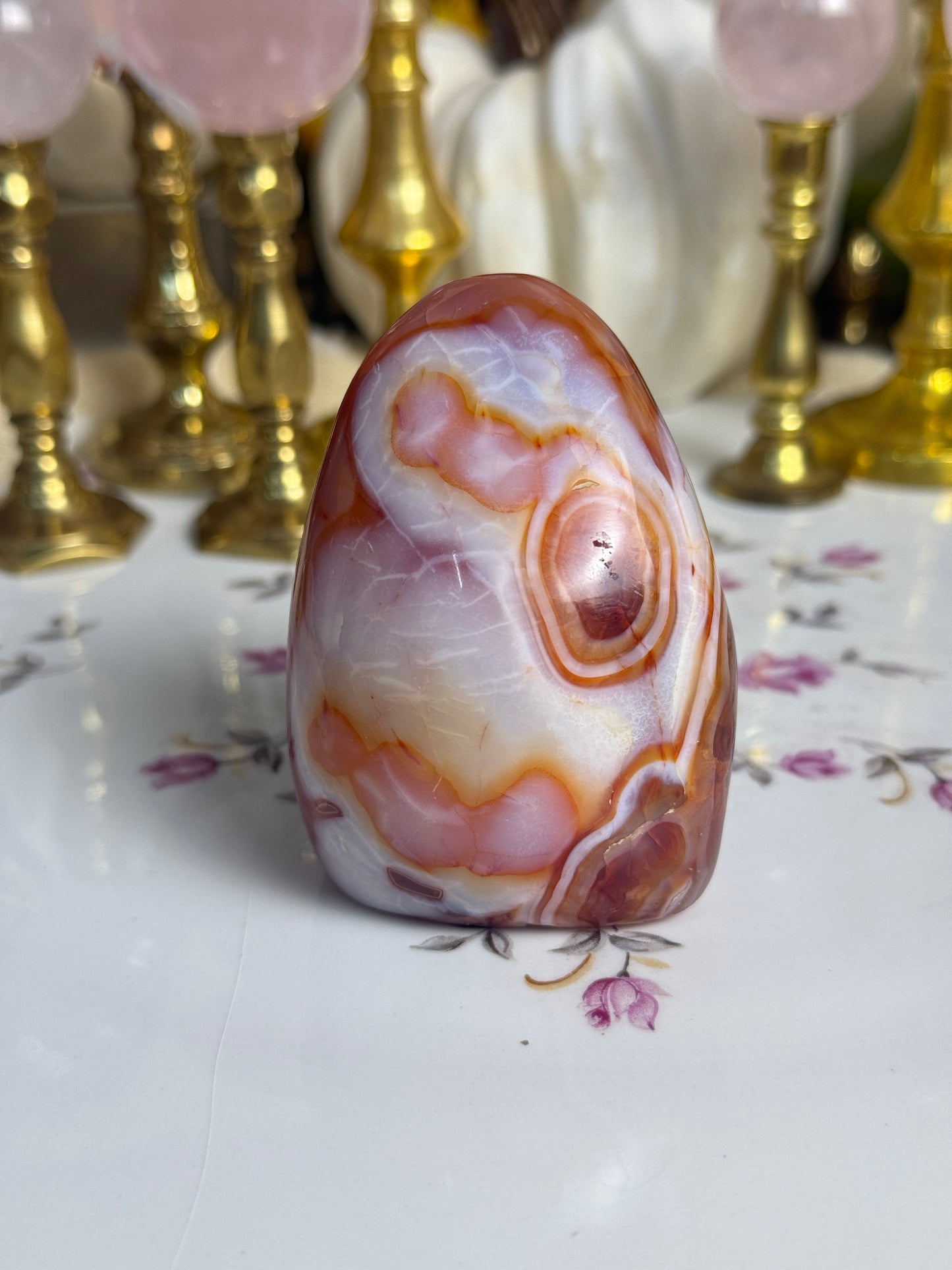 'Happy Face' Funky Carnelian Freeform
