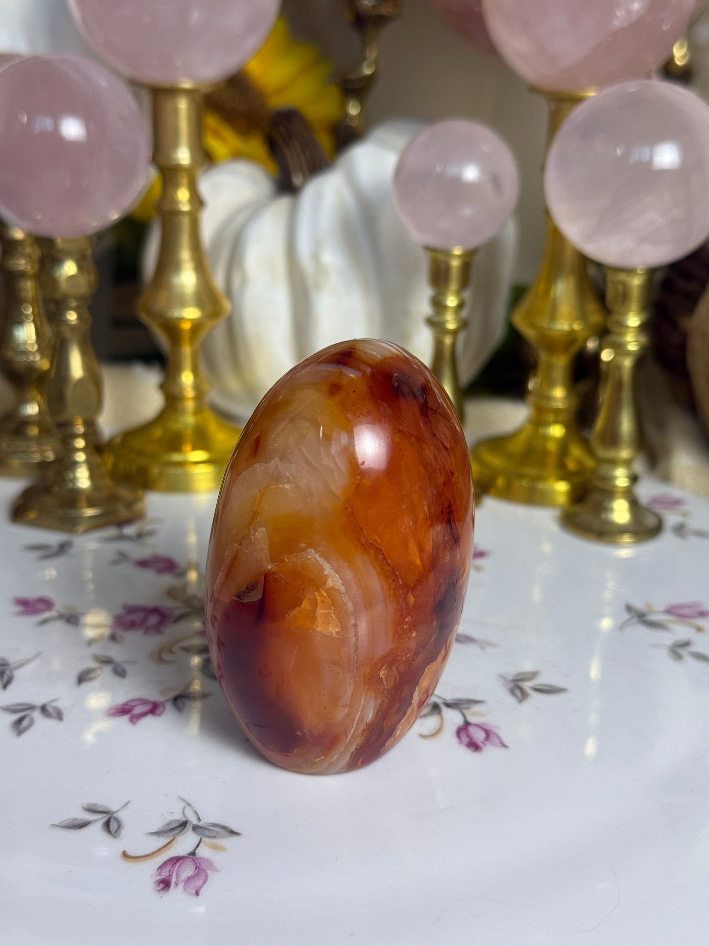 Caramel Mahogany Banded Carnelian Freeform
