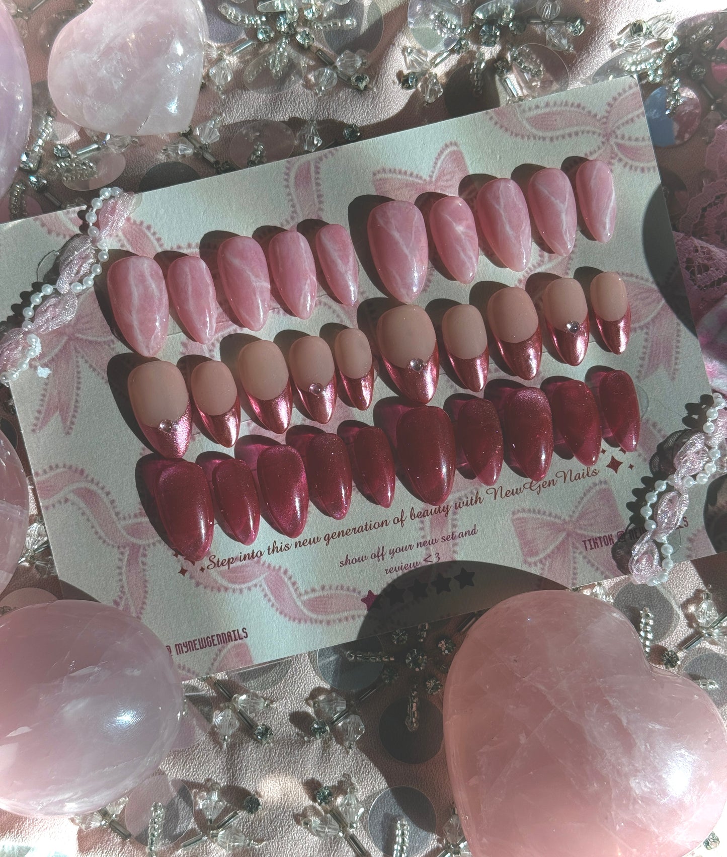 Velvet Rose Press On Nail Trio Bundle -Valentines Day Edition💗🎀