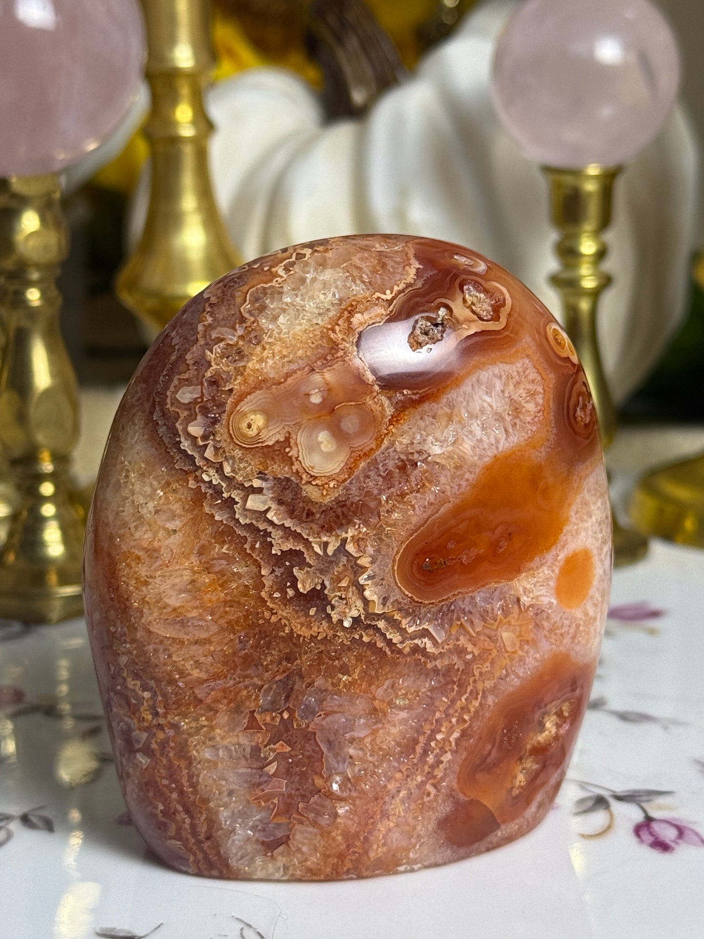 Groovy Pumpkin Pie Carnelian Freeform