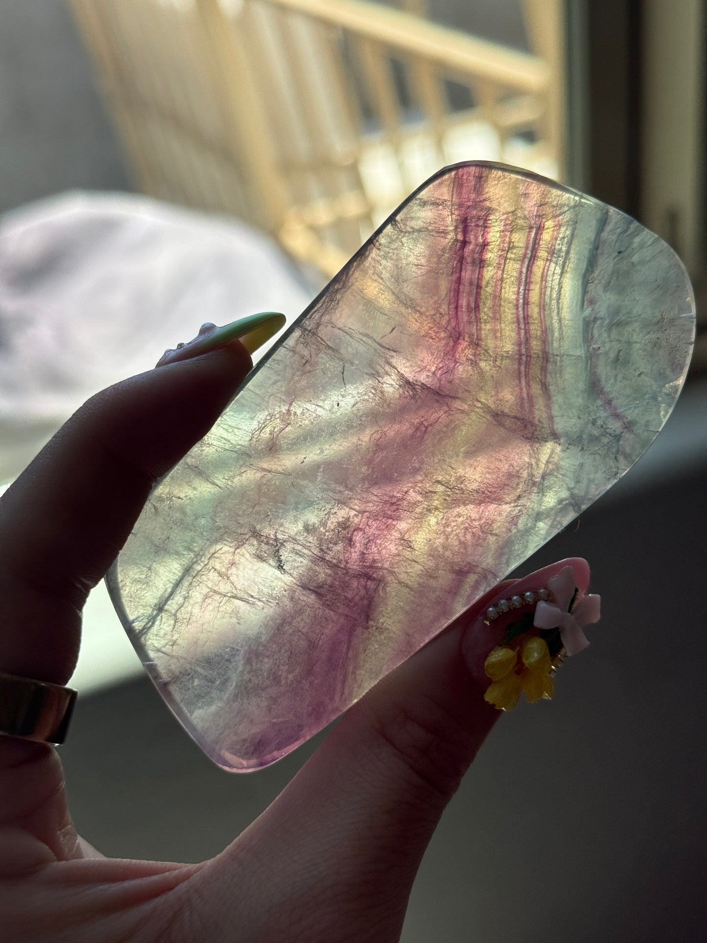 Polished Fluorite Slab B