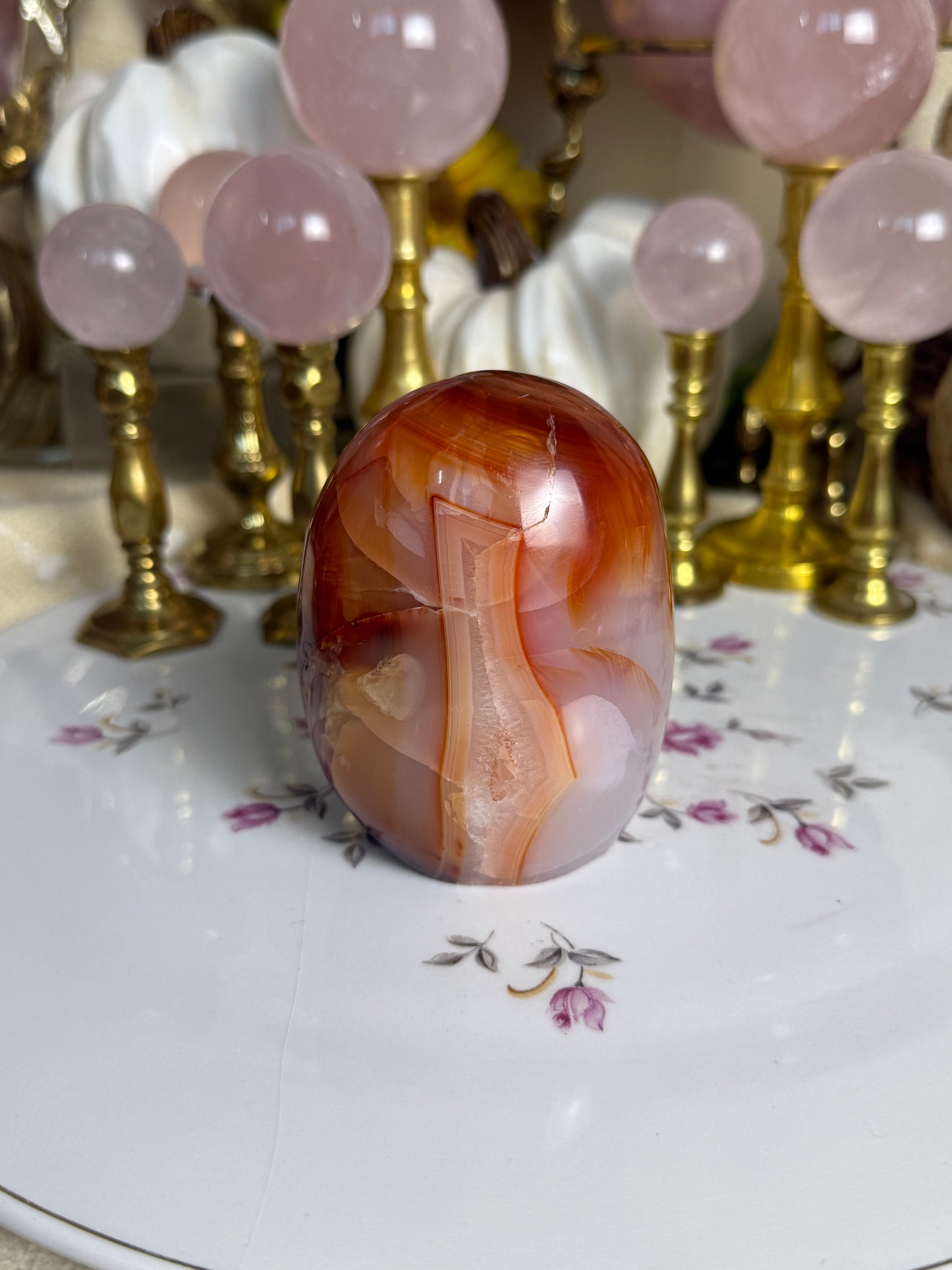 Glowing Agate Quartz Filled Carnelian Freeform