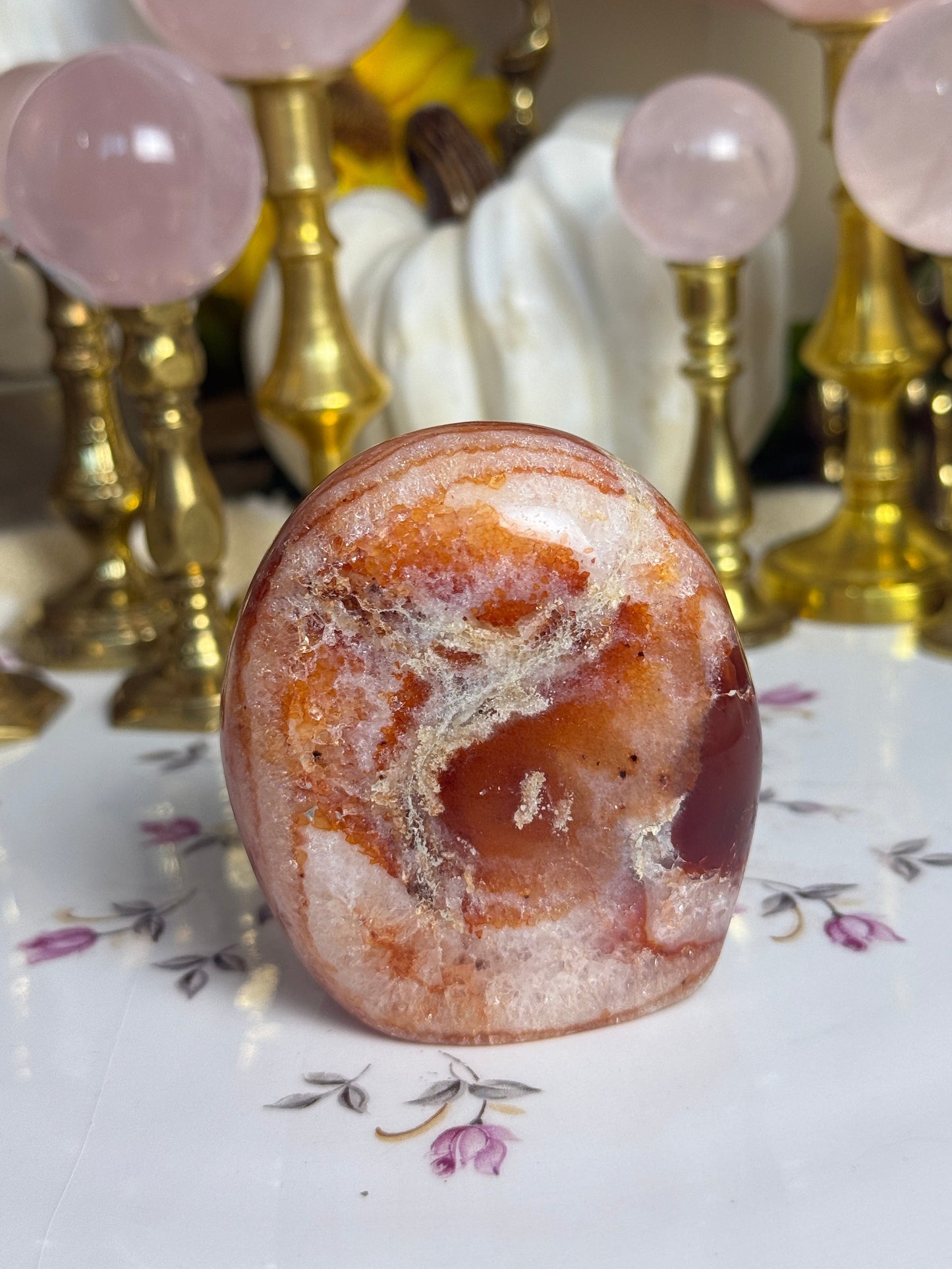 Quartz Filled Coral Carnelian Freeform