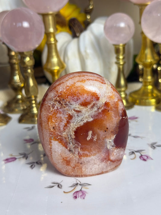 Quartz Filled Coral Carnelian Freeform