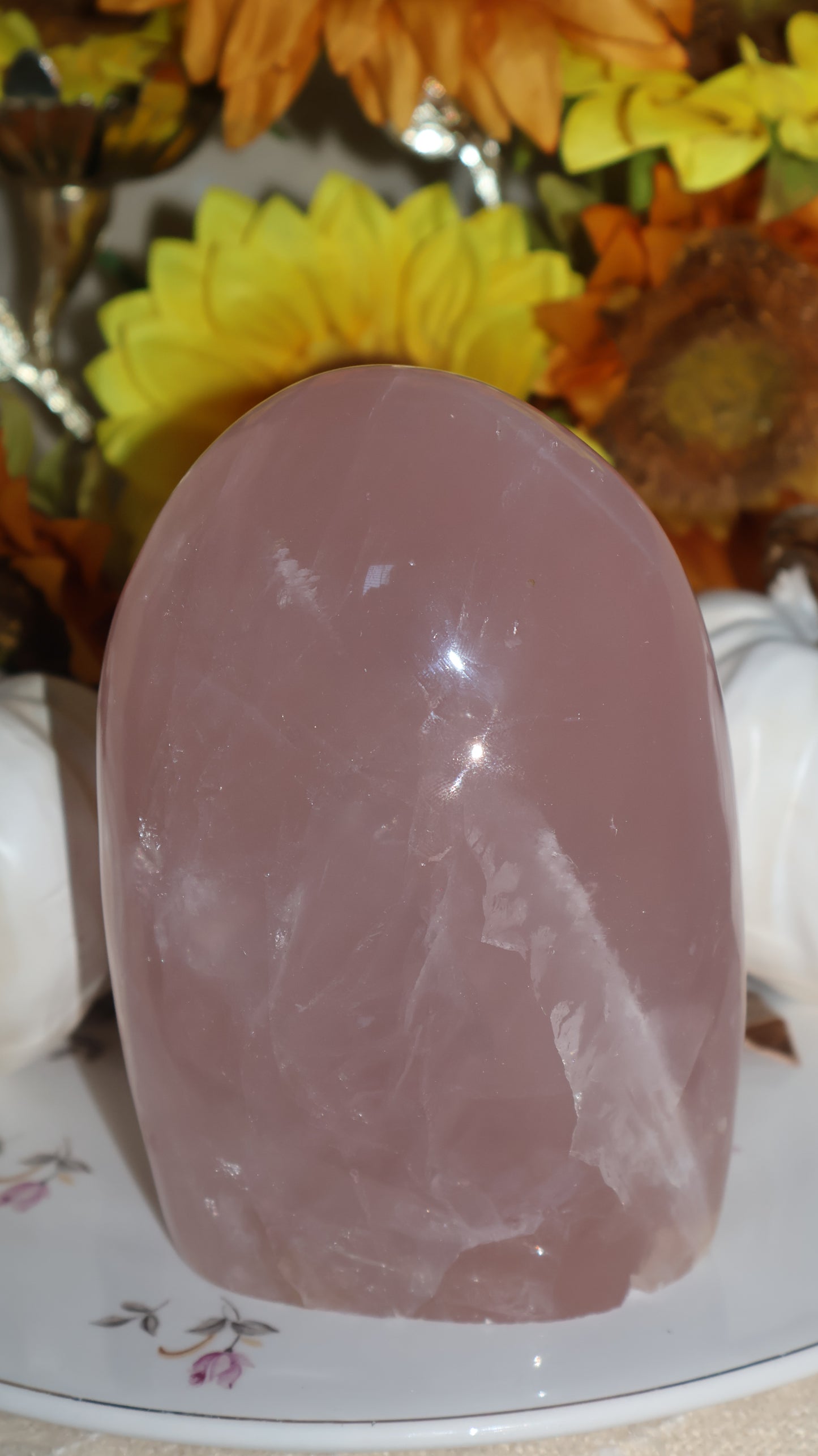 Glittering Baby Pink Rose Quartz Freeform