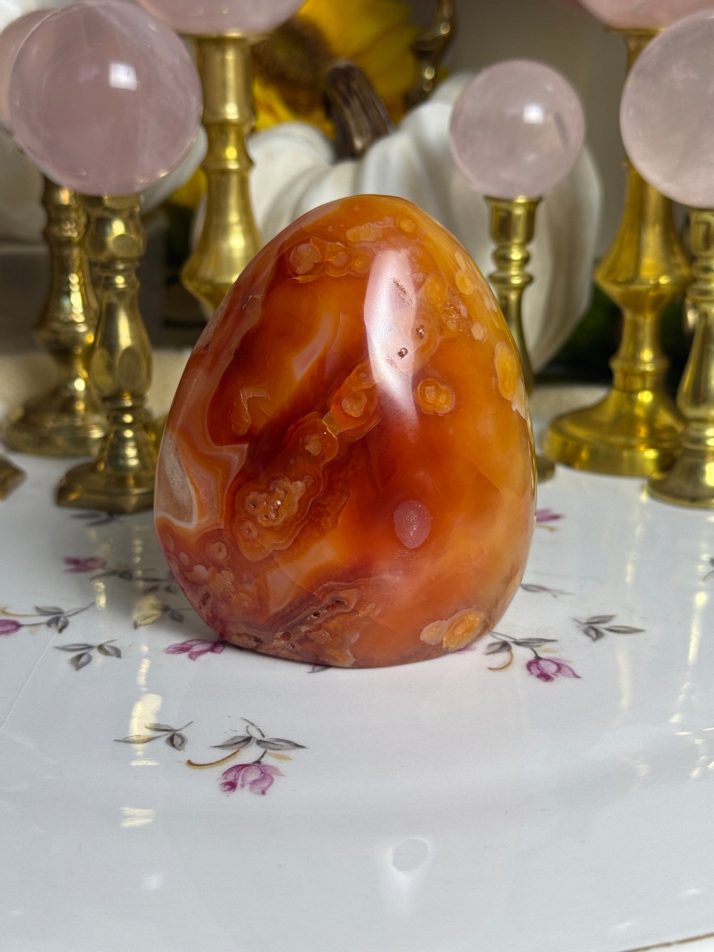 Duo Toned Yellow/ Orange Gradient Carnelian Freeform