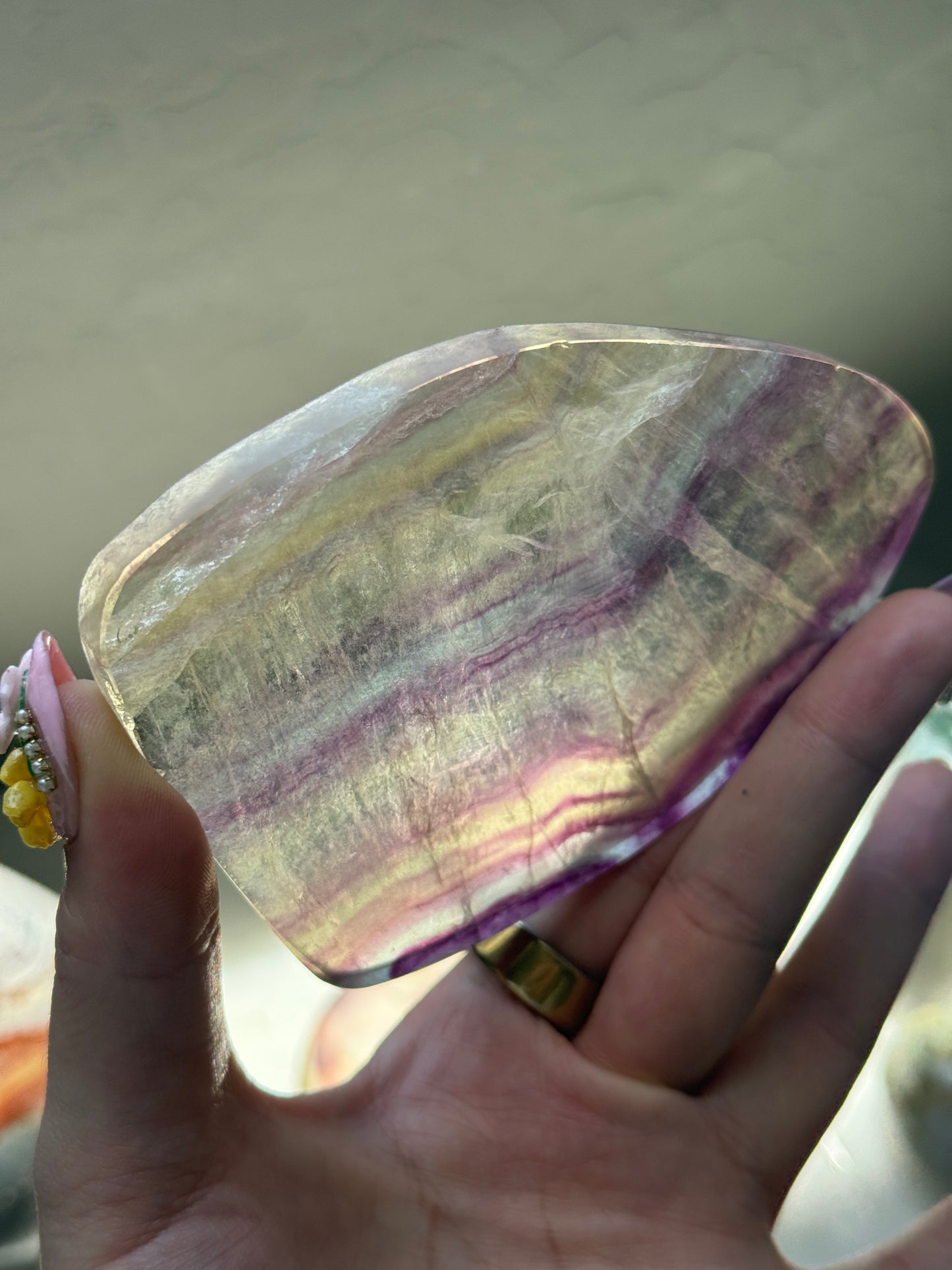 Flourite Polished Slab 💗