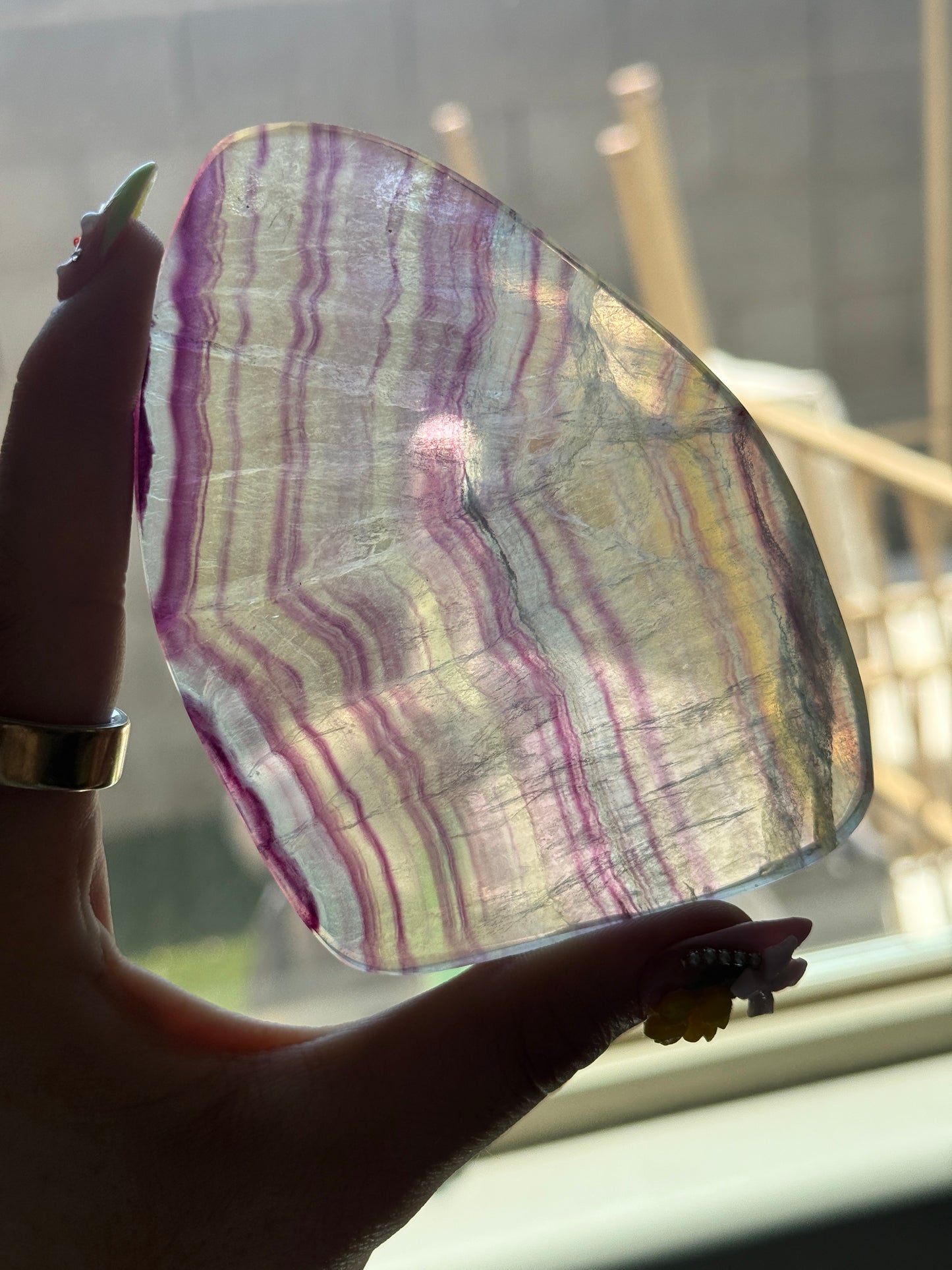 Flourite Polished Slab 💗