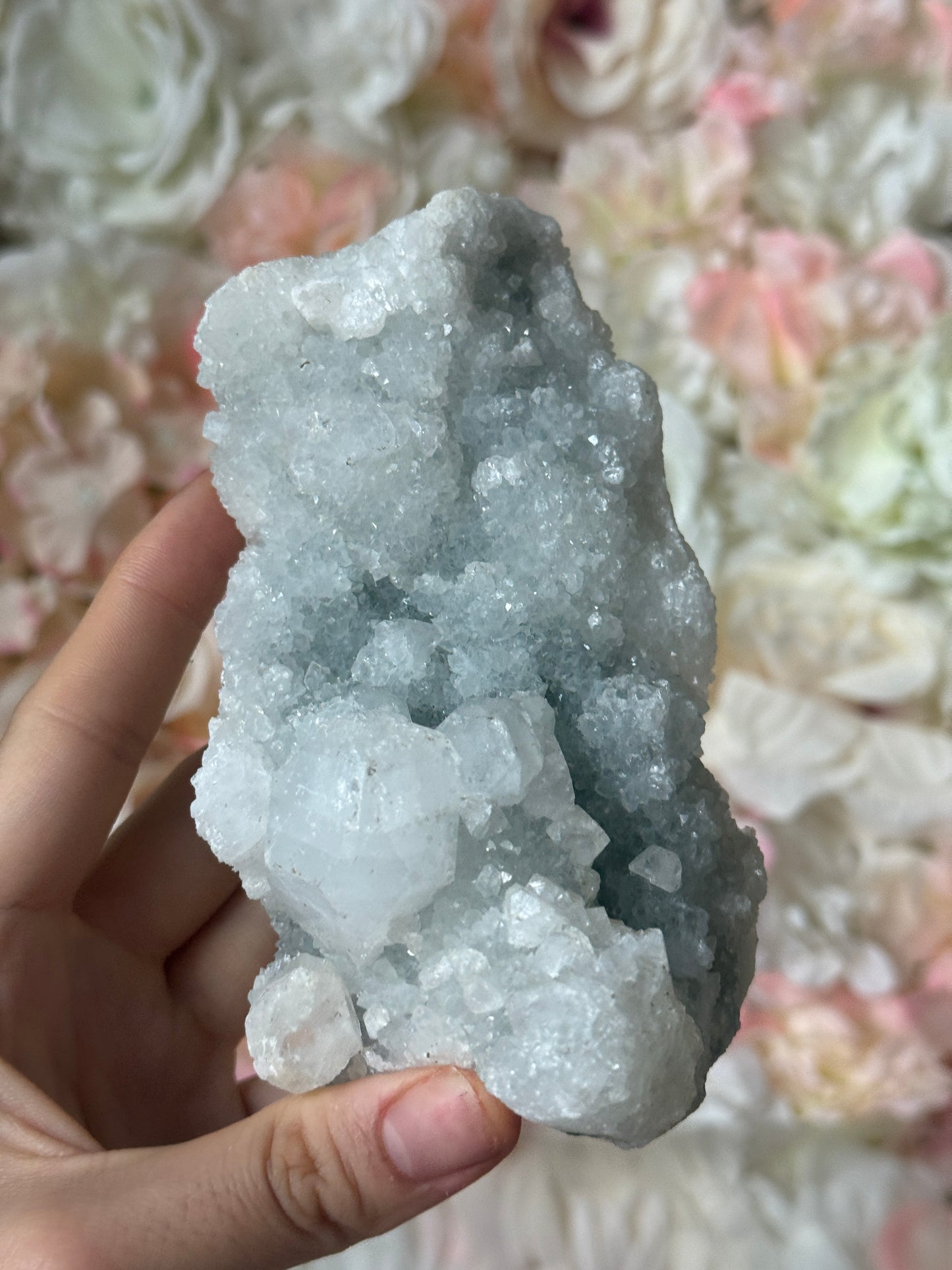 Grey Diamond Apothyllite Specimen💎✨-RESERVED