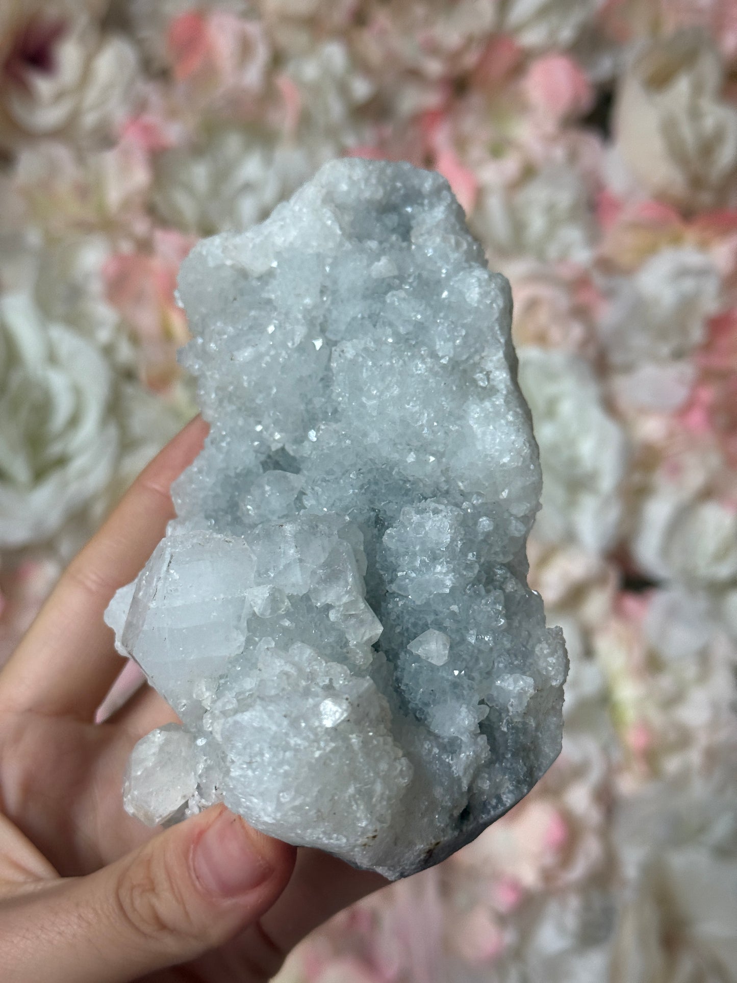 Grey Diamond Apothyllite Specimen💎✨-RESERVED