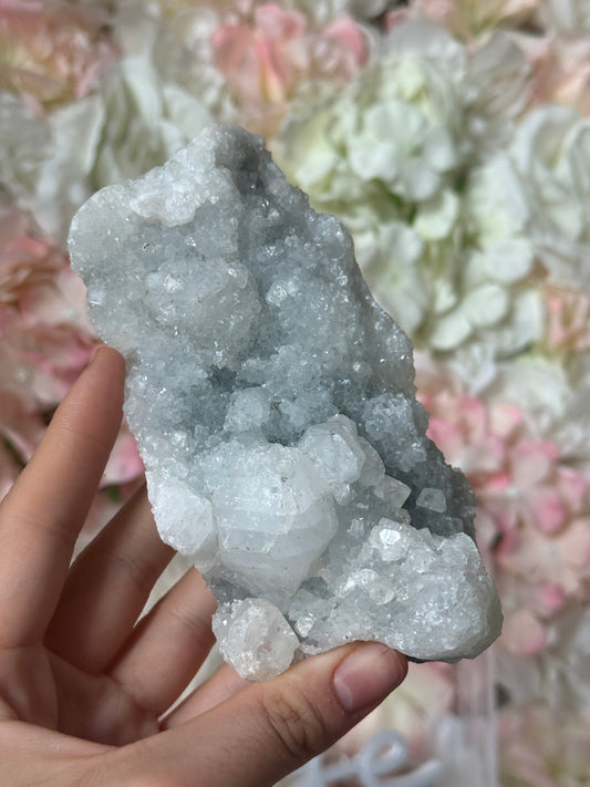 Grey Diamond Apothyllite Specimen💎✨-RESERVED