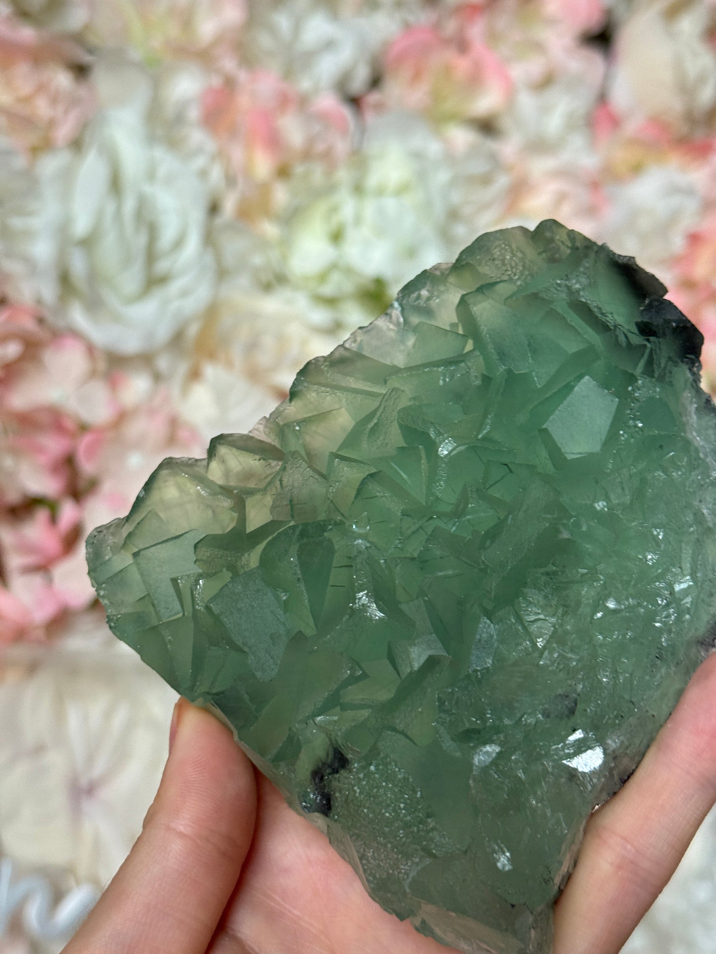 Raw Green Flourite Freeform