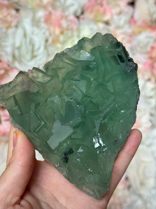 Raw Green Flourite Freeform