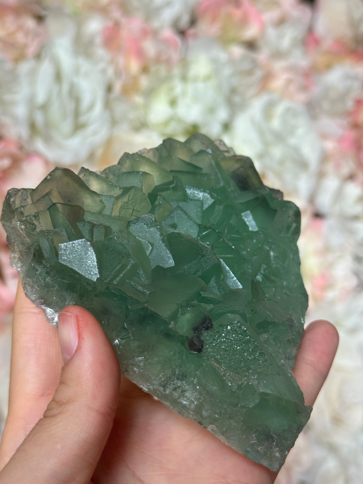 Raw Green Flourite Freeform
