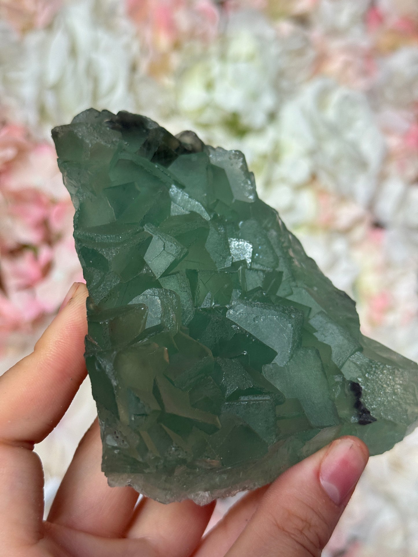 Raw Green Flourite Freeform
