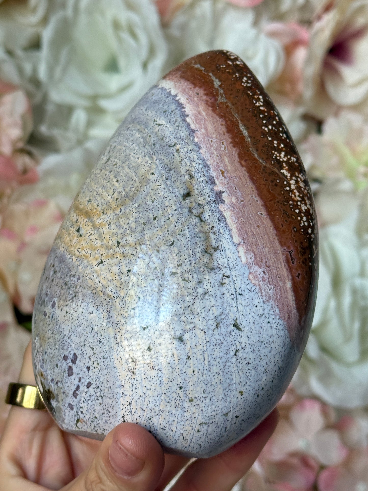 Neapolitan Ice Cream Pink Purple Sea Jasper Freeform 💕