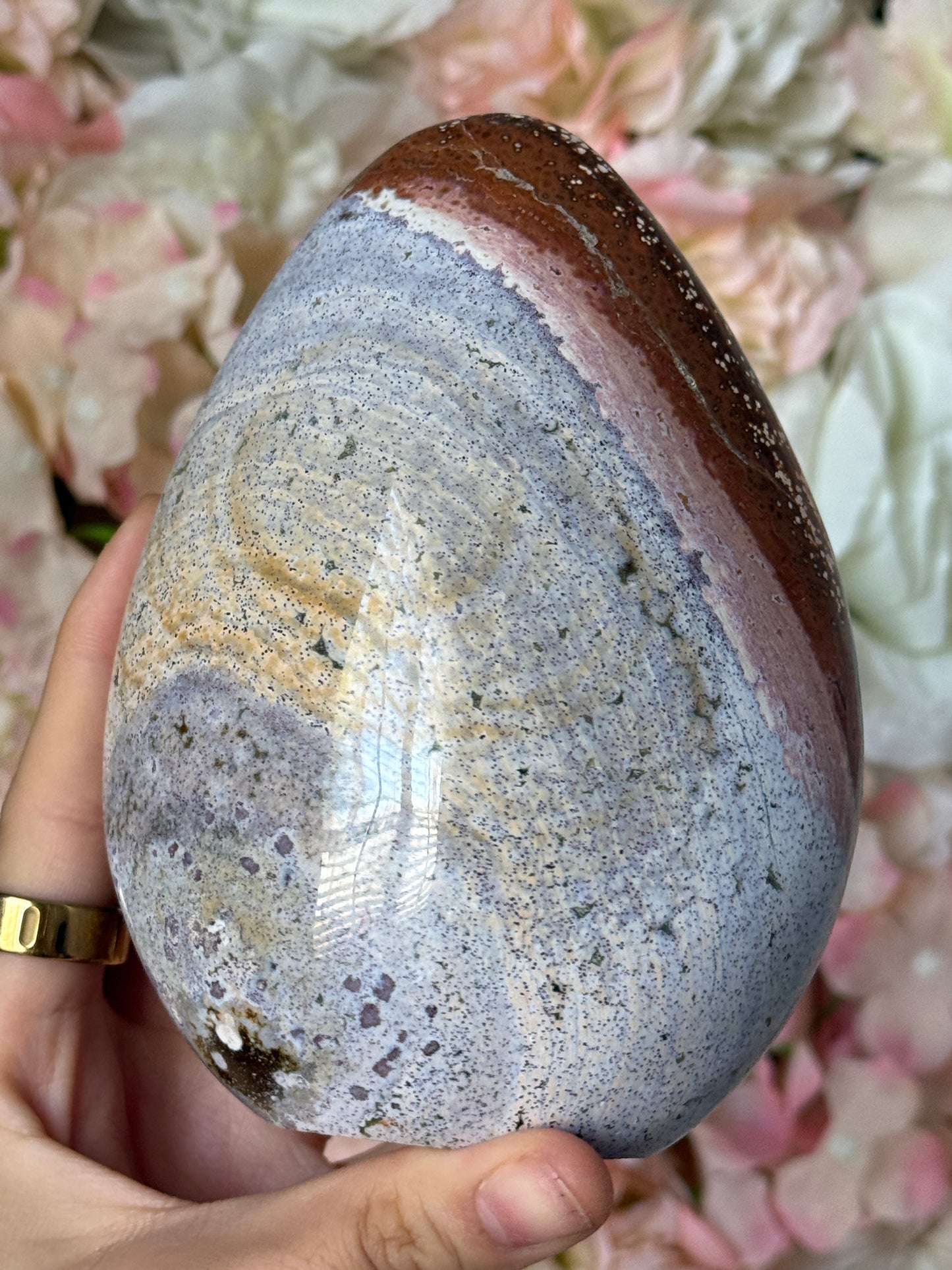 Neapolitan Ice Cream Pink Purple Sea Jasper Freeform 💕