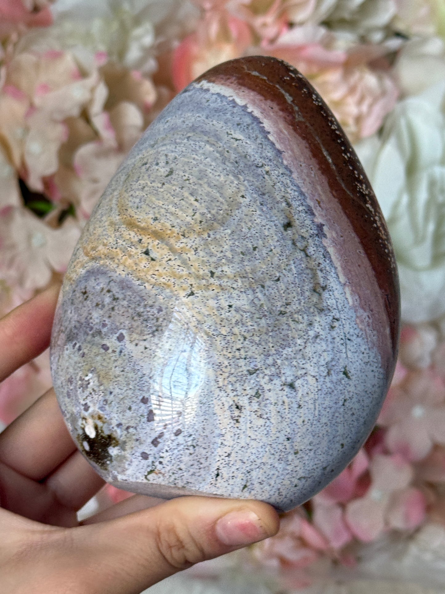 Neapolitan Ice Cream Pink Purple Sea Jasper Freeform 💕