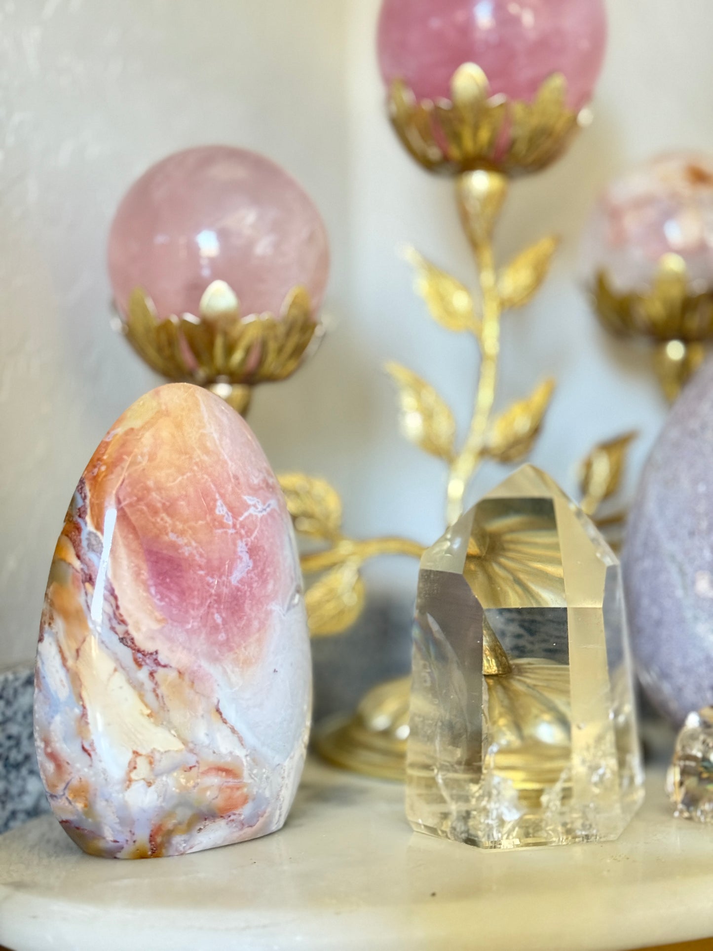 Peachy Sunset Gradient Sea Jasper Freeform ☀️🌞