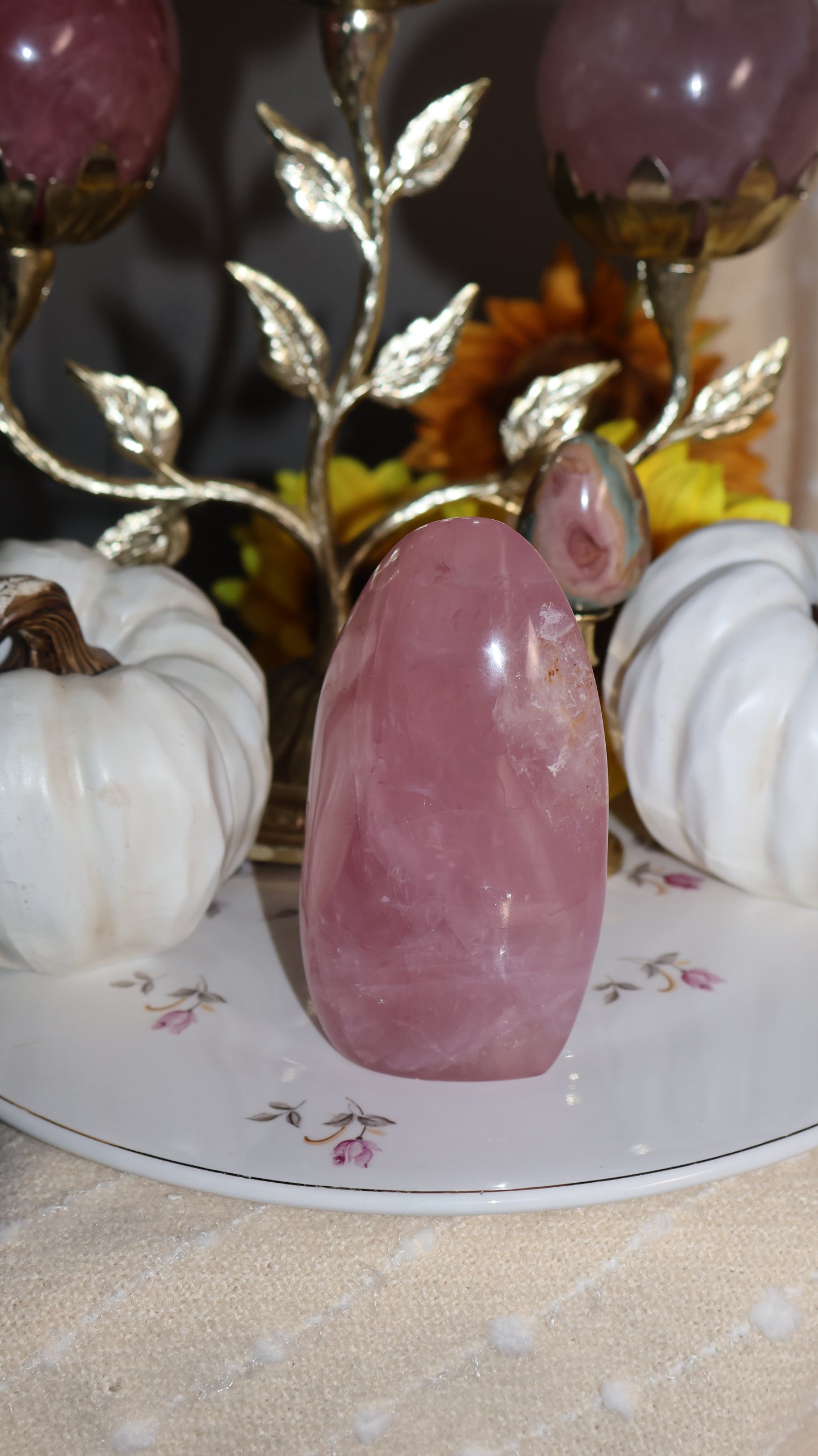 Glowing Bright Pink Star Rose Quartz Freeform