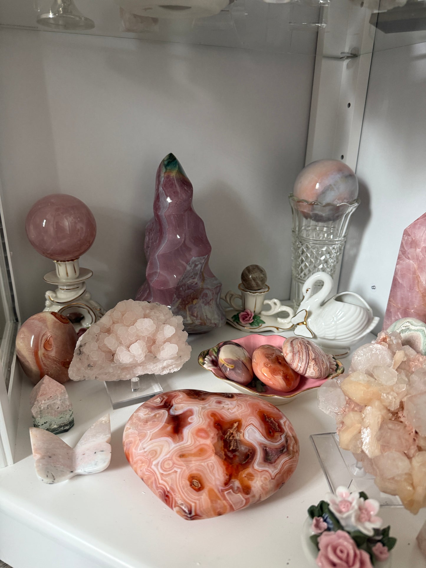 XL Pink Sea Jasper Flame-RESERVED