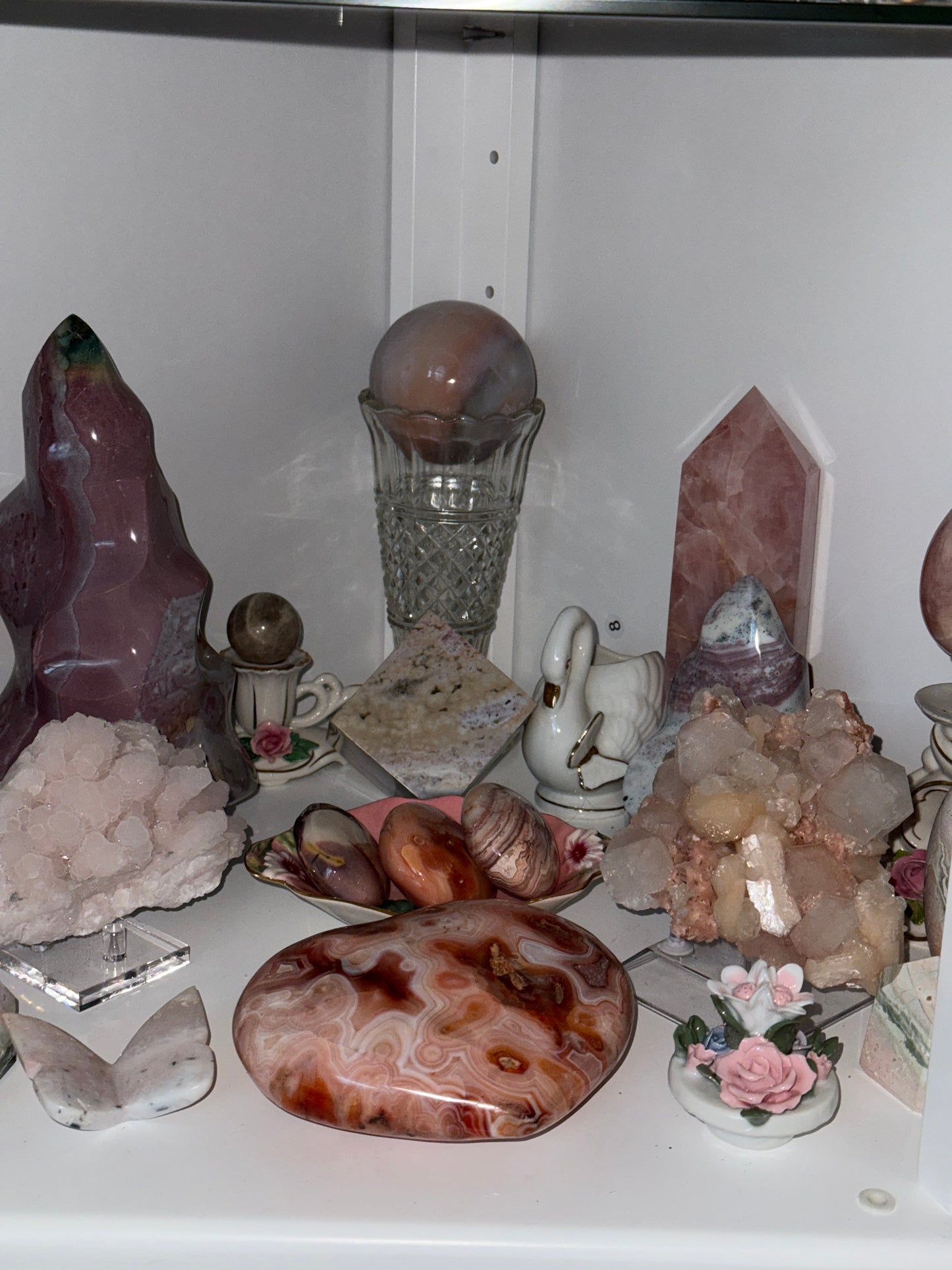 XL Pink Sea Jasper Flame-RESERVED