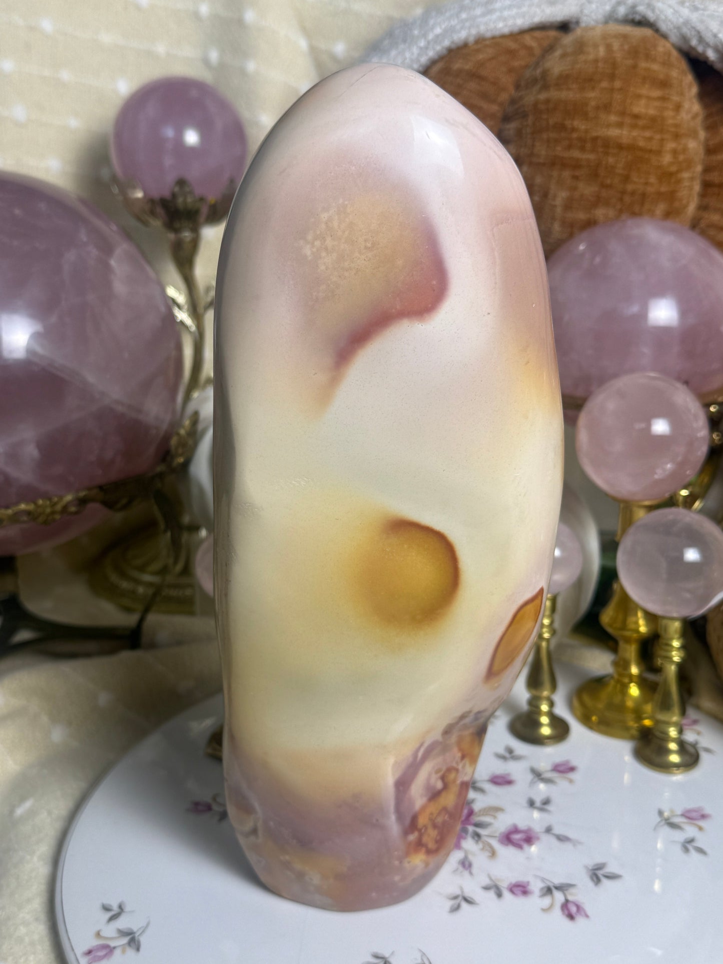 XL Sunset Hues Polychrome Jasper Freeform 🌅 🎀