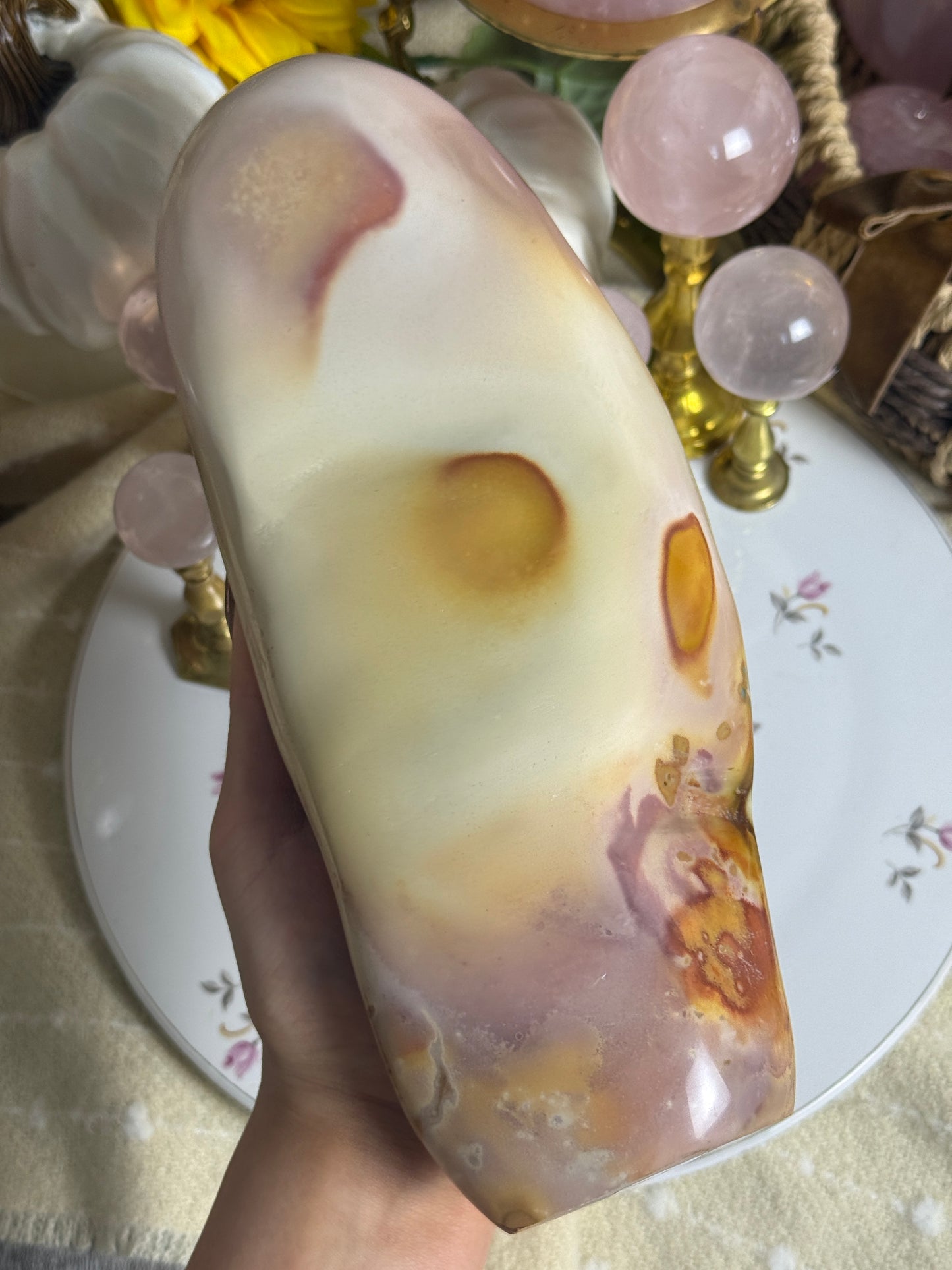 XL Sunset Hues Polychrome Jasper Freeform 🌅 🎀