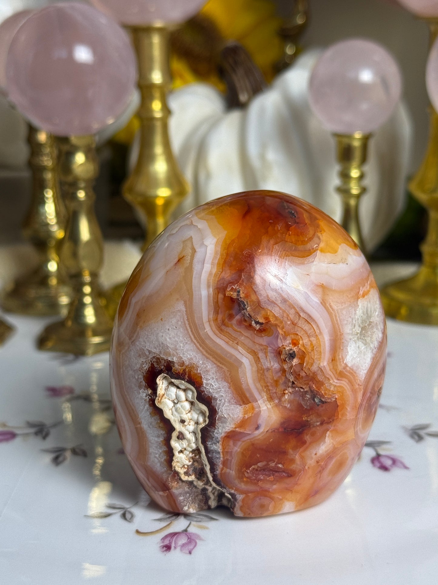 Banded One of a Kind Carnelian Freeform