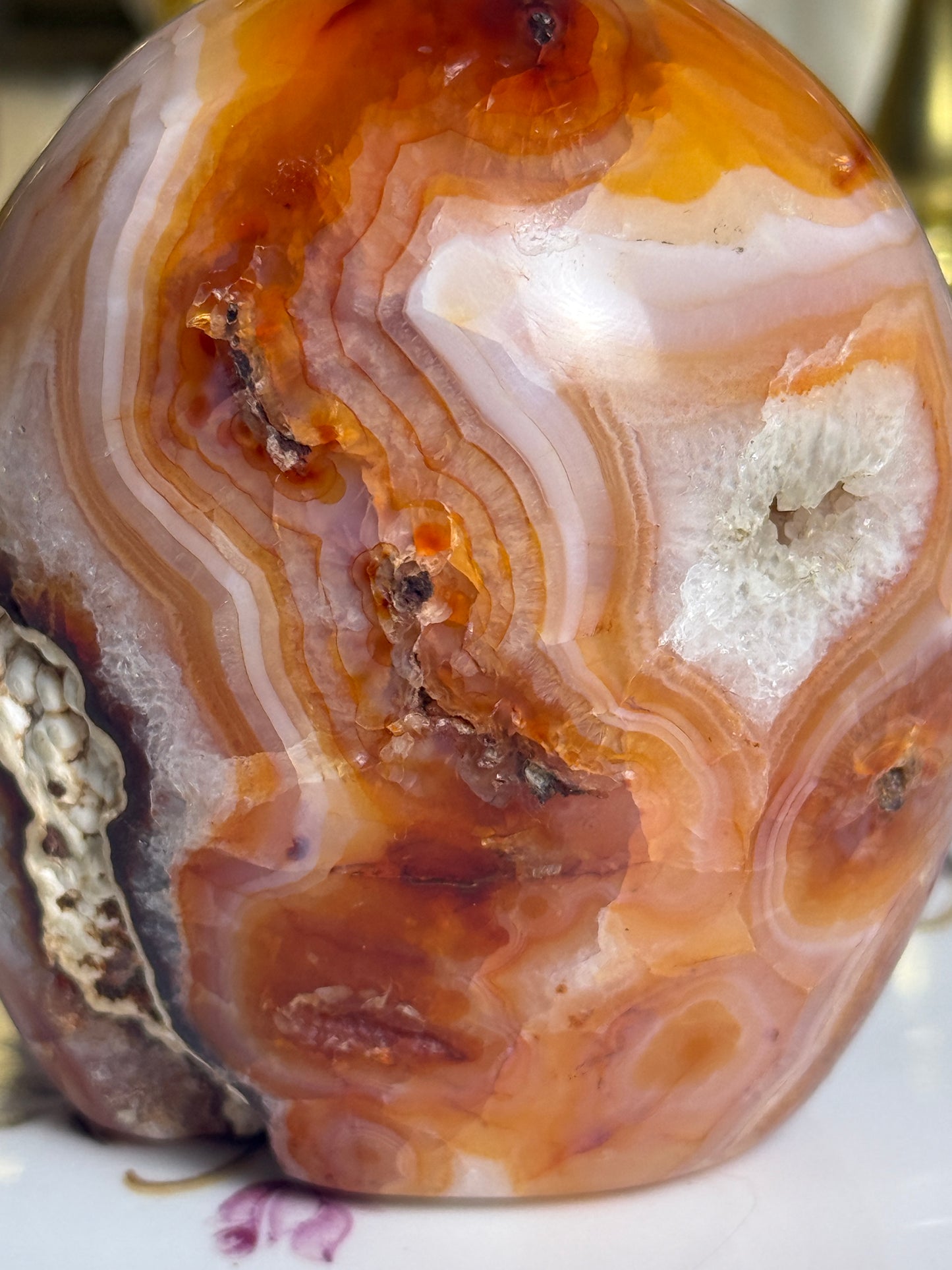Banded One of a Kind Carnelian Freeform