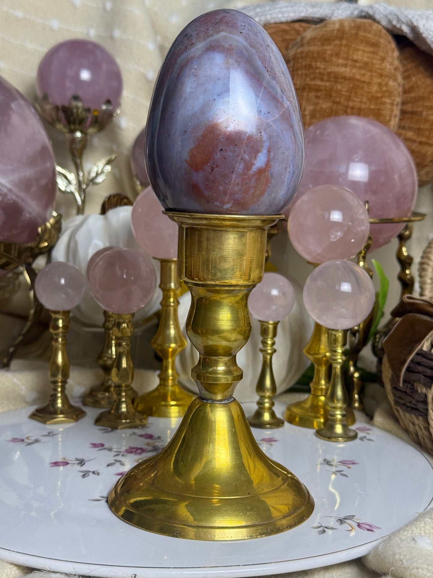Lavender Periwinkle Sea Jasper Egg✨