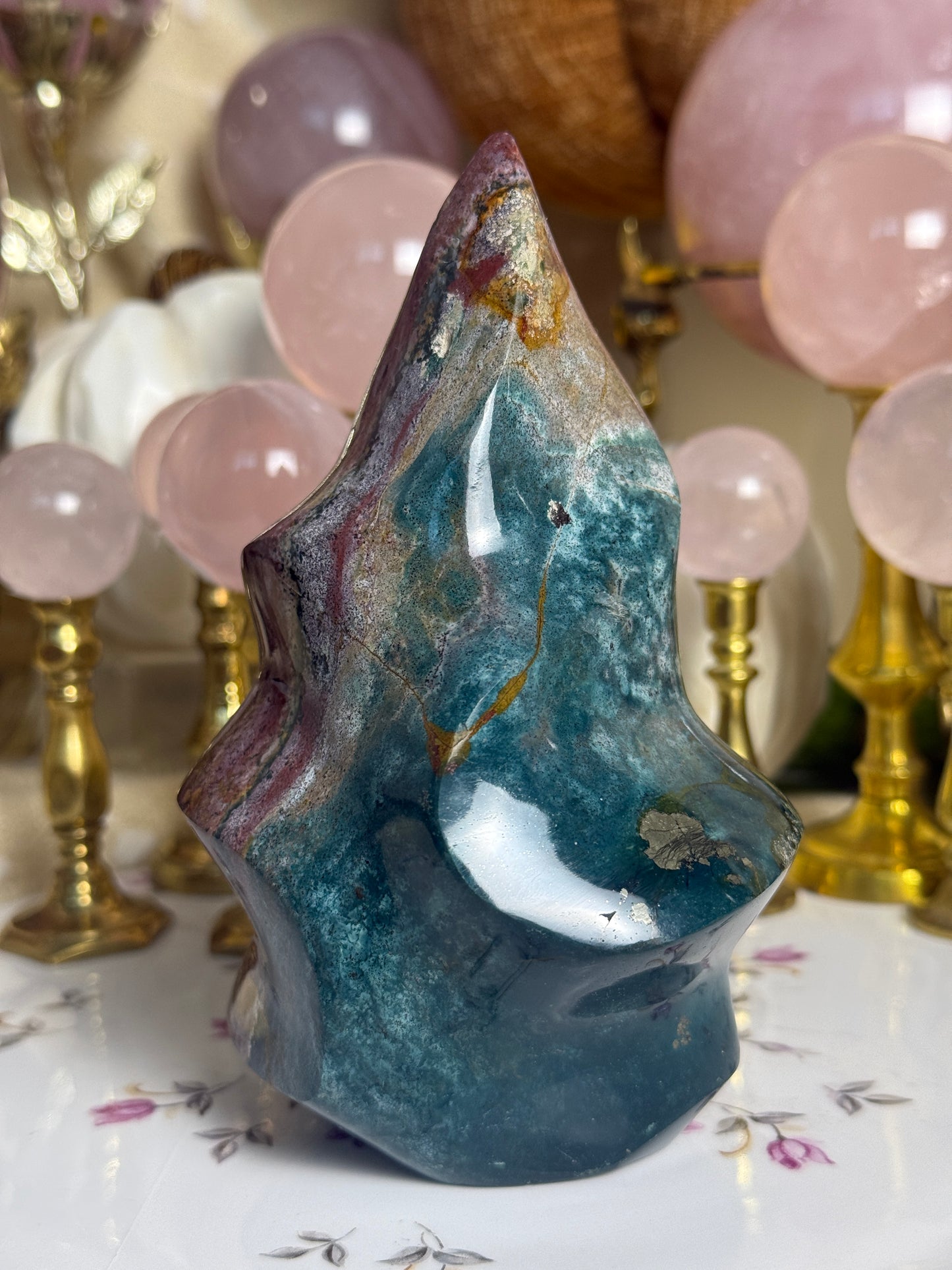 Strawberry Fields Sea Jasper Flame🍓🌱