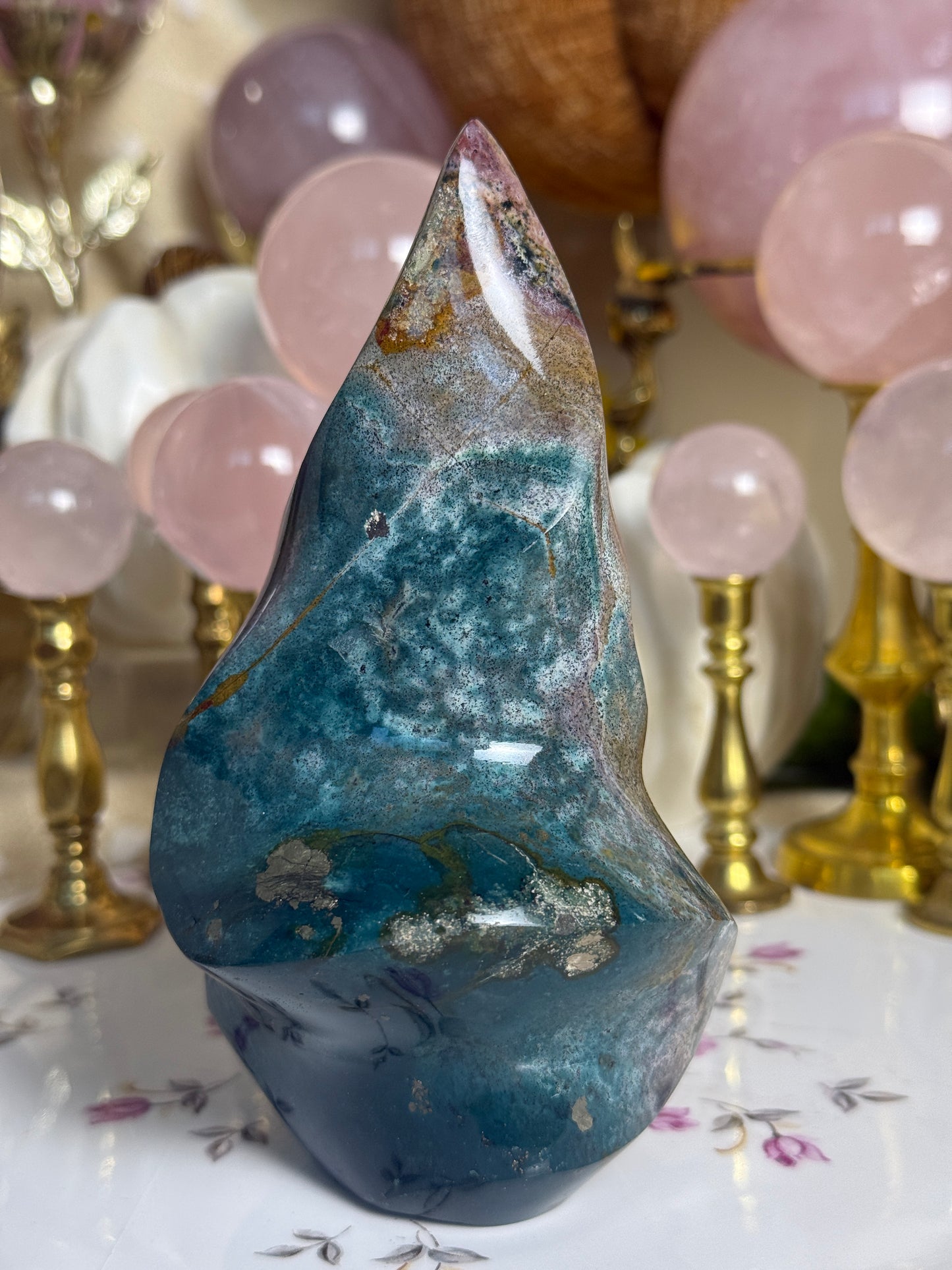 Strawberry Fields Sea Jasper Flame🍓🌱