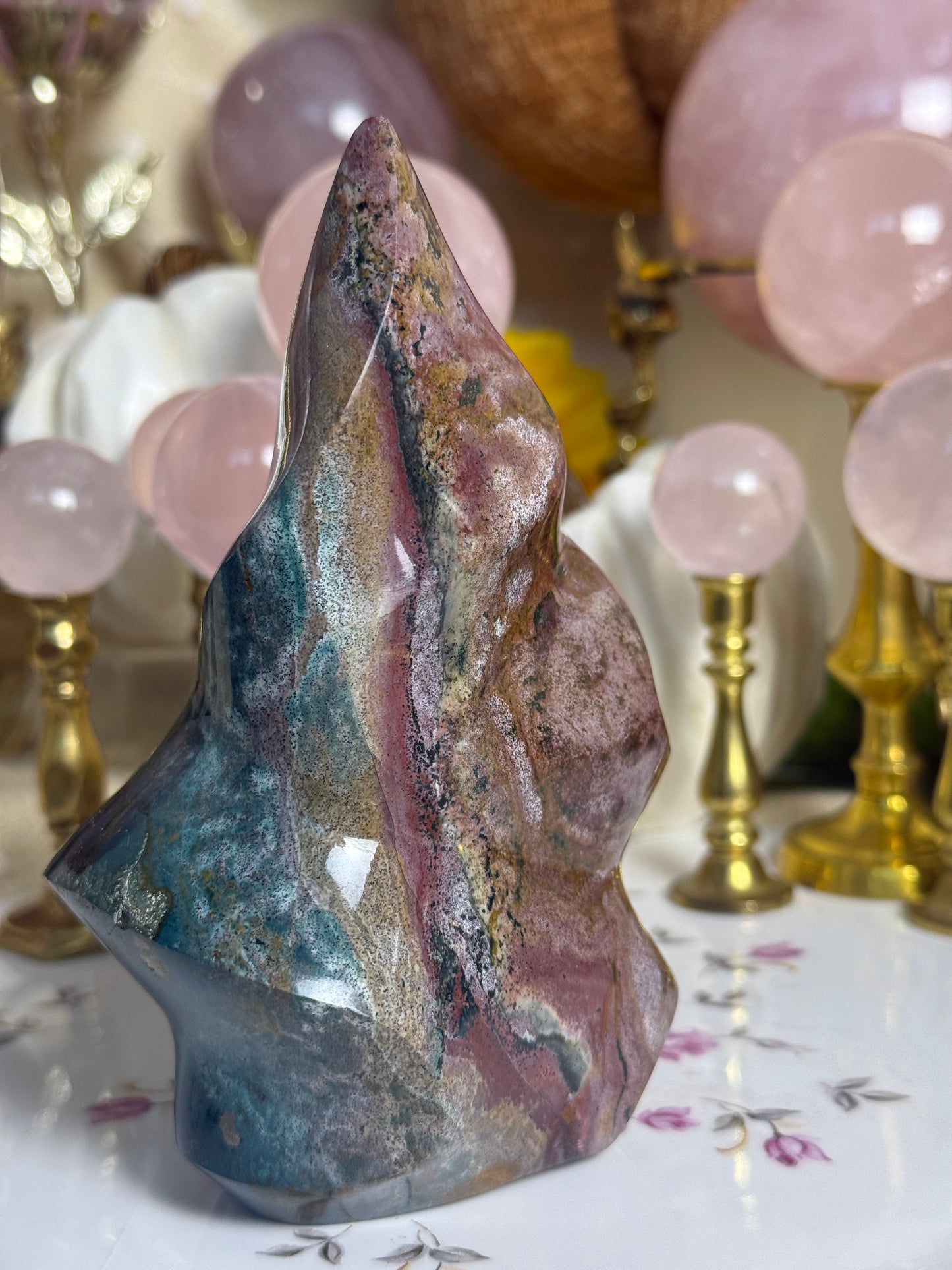 Strawberry Fields Sea Jasper Flame🍓🌱