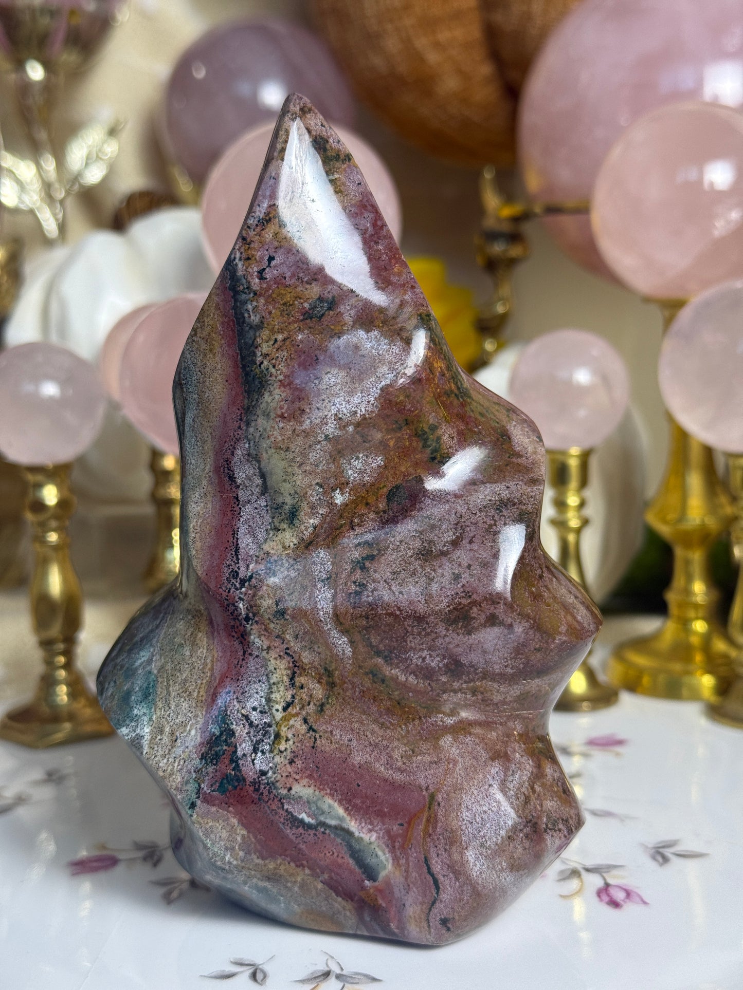 Strawberry Fields Sea Jasper Flame🍓🌱